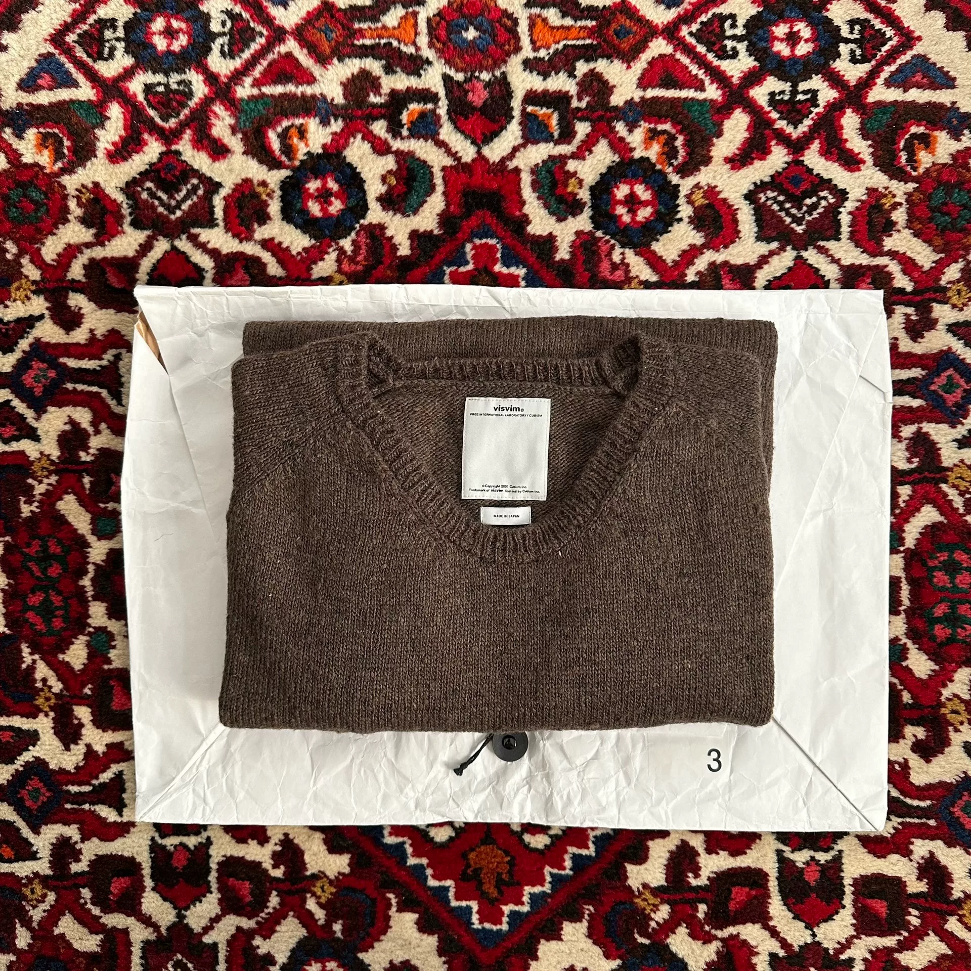 visvim 17AW College Mud-Dyed Sweater
