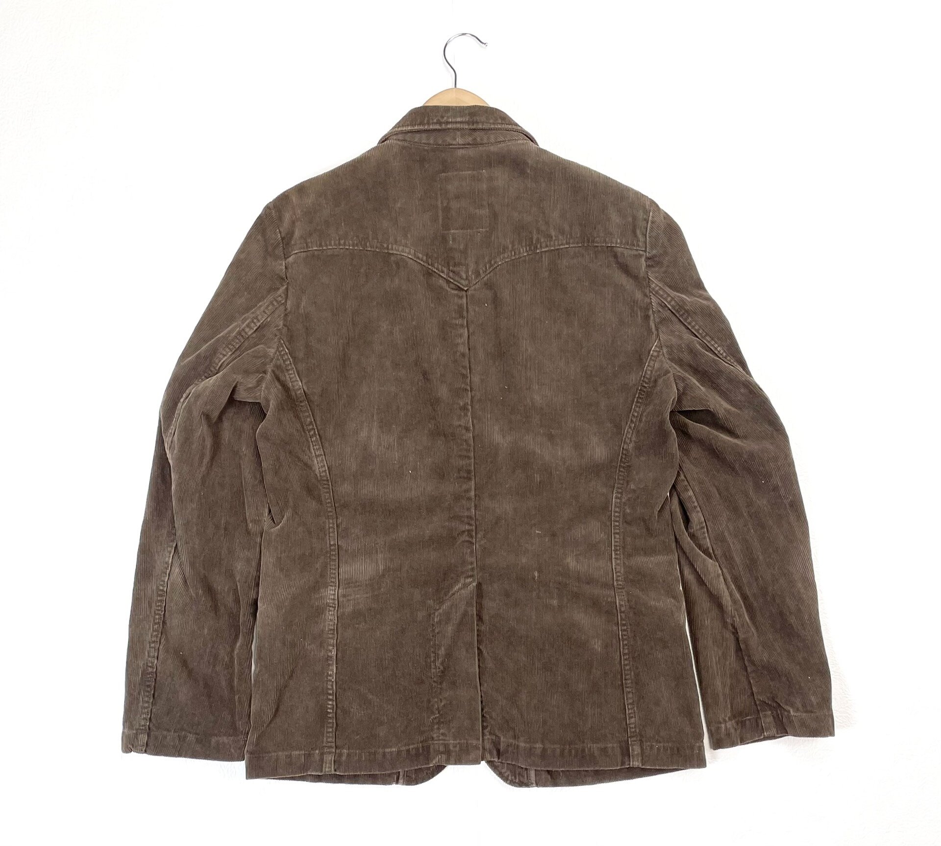 VISVIM Brown Corduroy Blazer — front