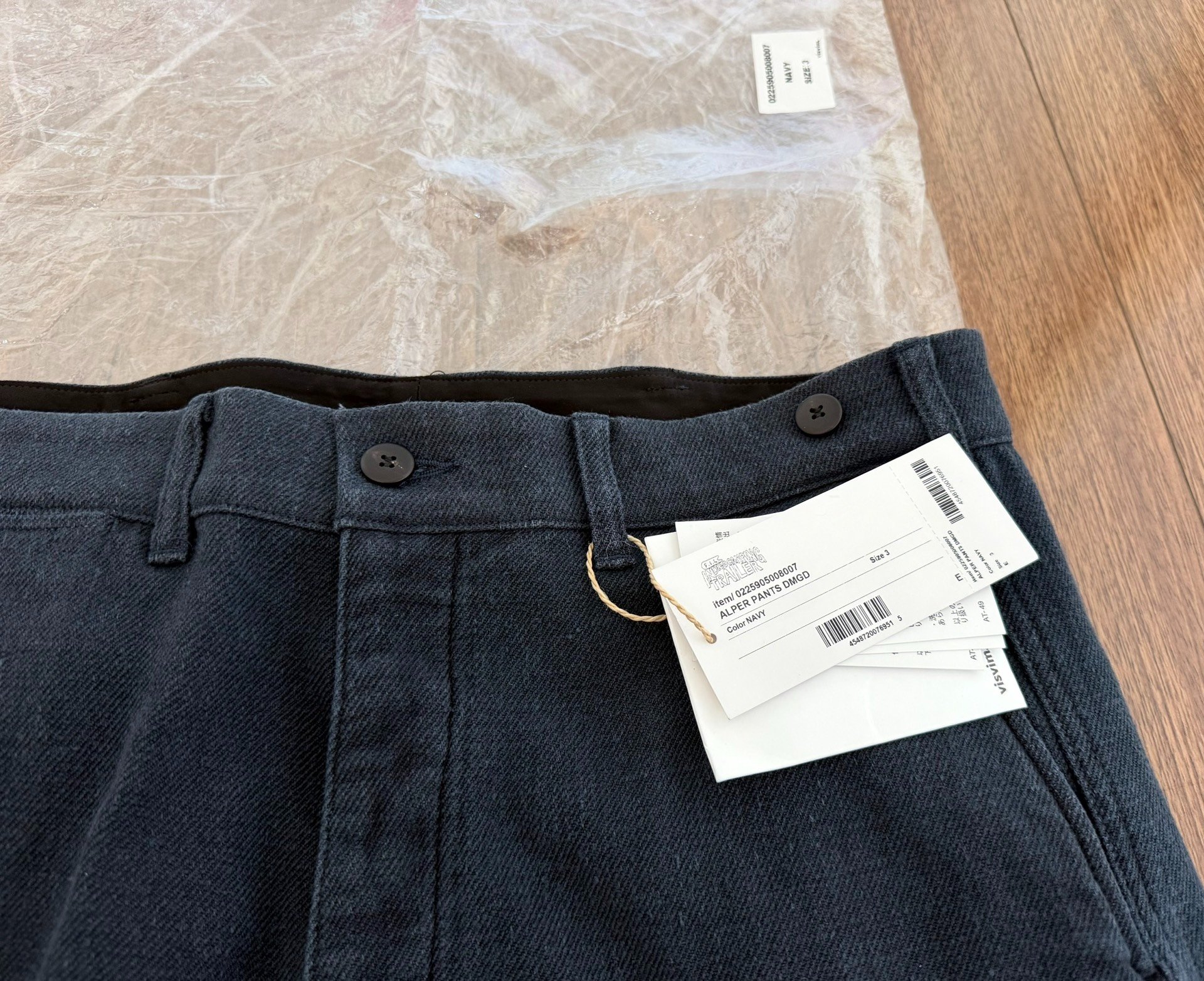 VISVIM ICT ALPER DMGD 25AW PANTS — detail