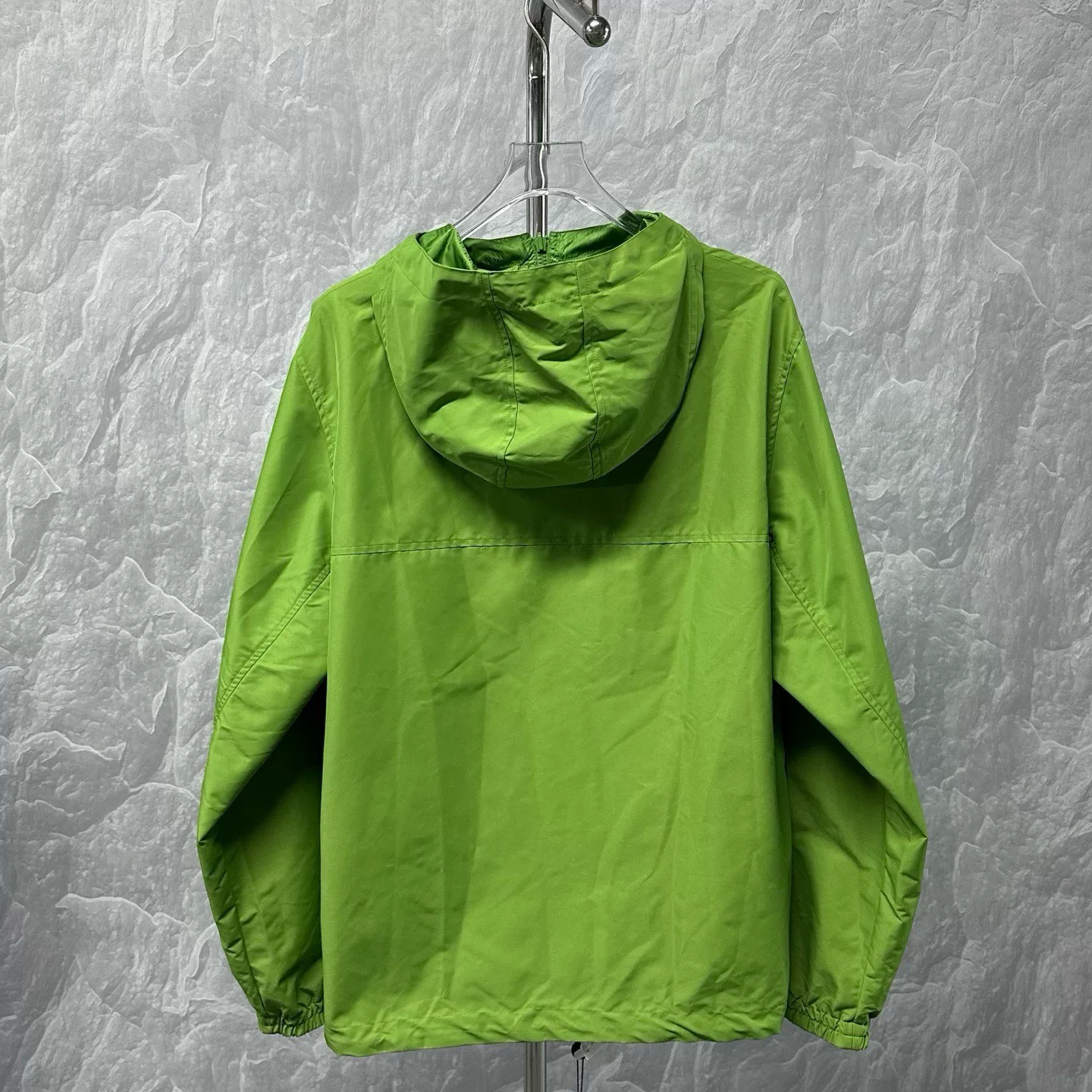 Louis Vuitton FW24 Green Reversible Hooded Jacket — back