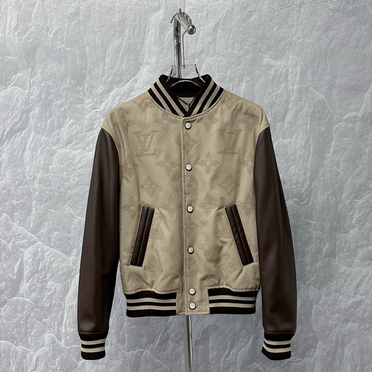 Louis Vuitton LV Monogram Embroidery Baseball Jacket