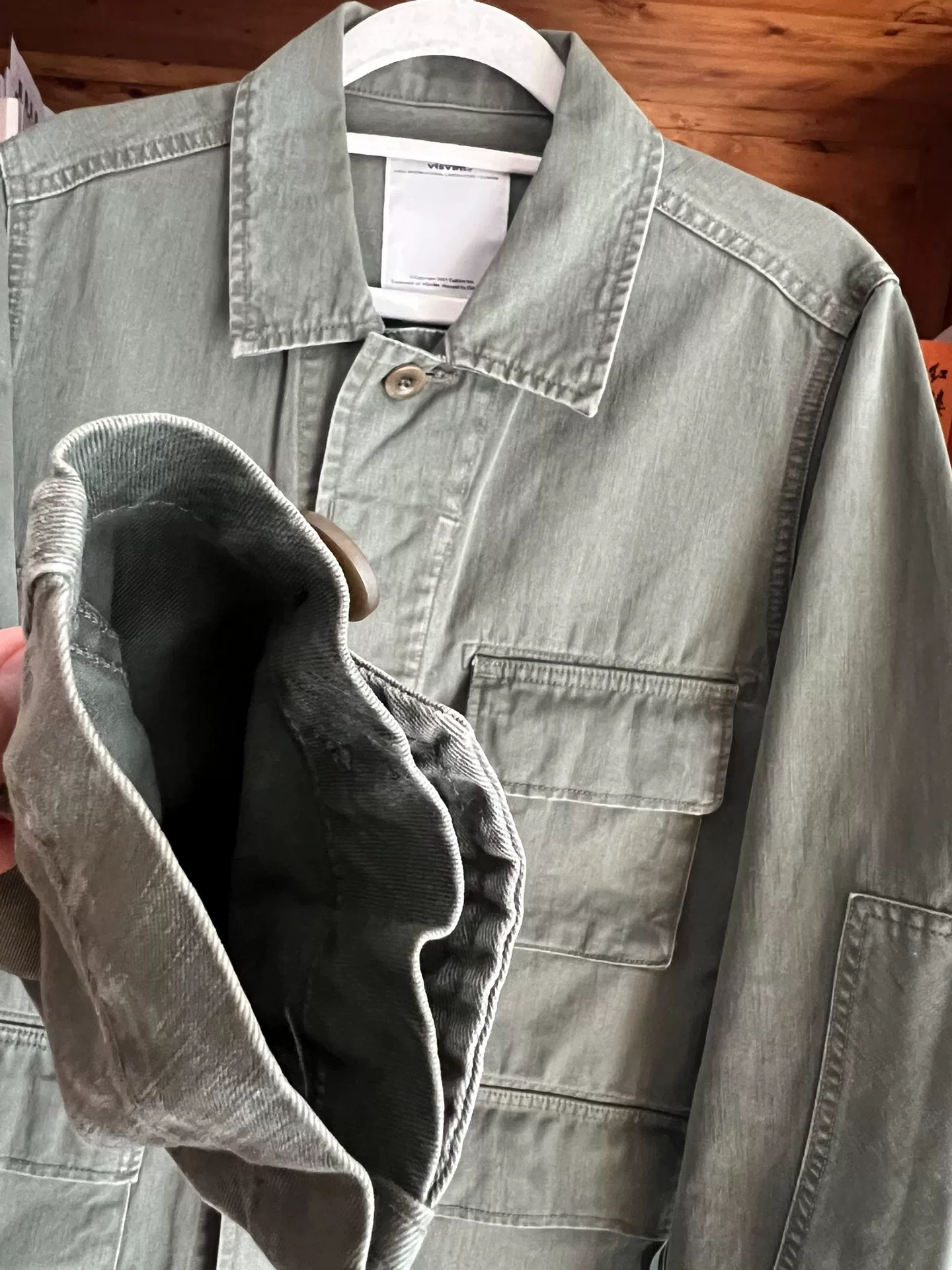 visvim 15ss Washed Four-Pocket Jacket — back