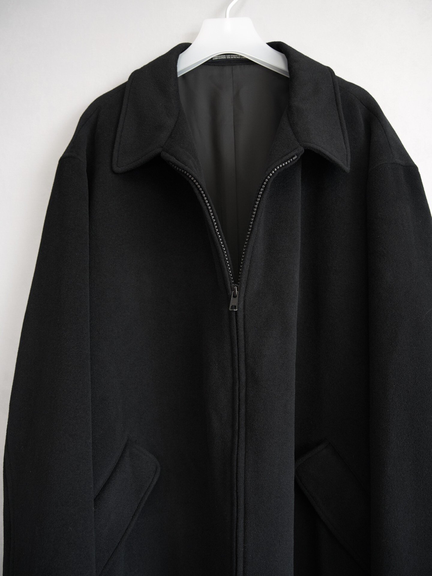 Yohji Yamamoto 01AW Zip Cashmere Coat — back