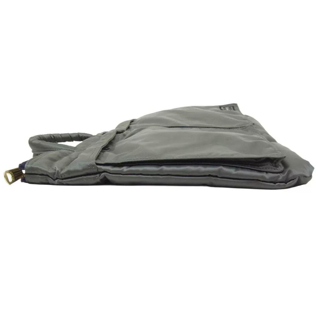 PORTER px TANKER Gray Nylon Tote — detail