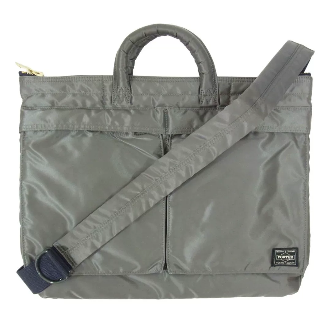 PORTER px TANKER Gray Nylon Tote