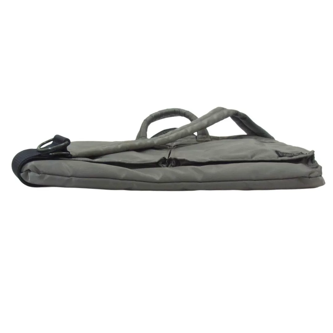 PORTER px TANKER Gray Nylon Tote — back