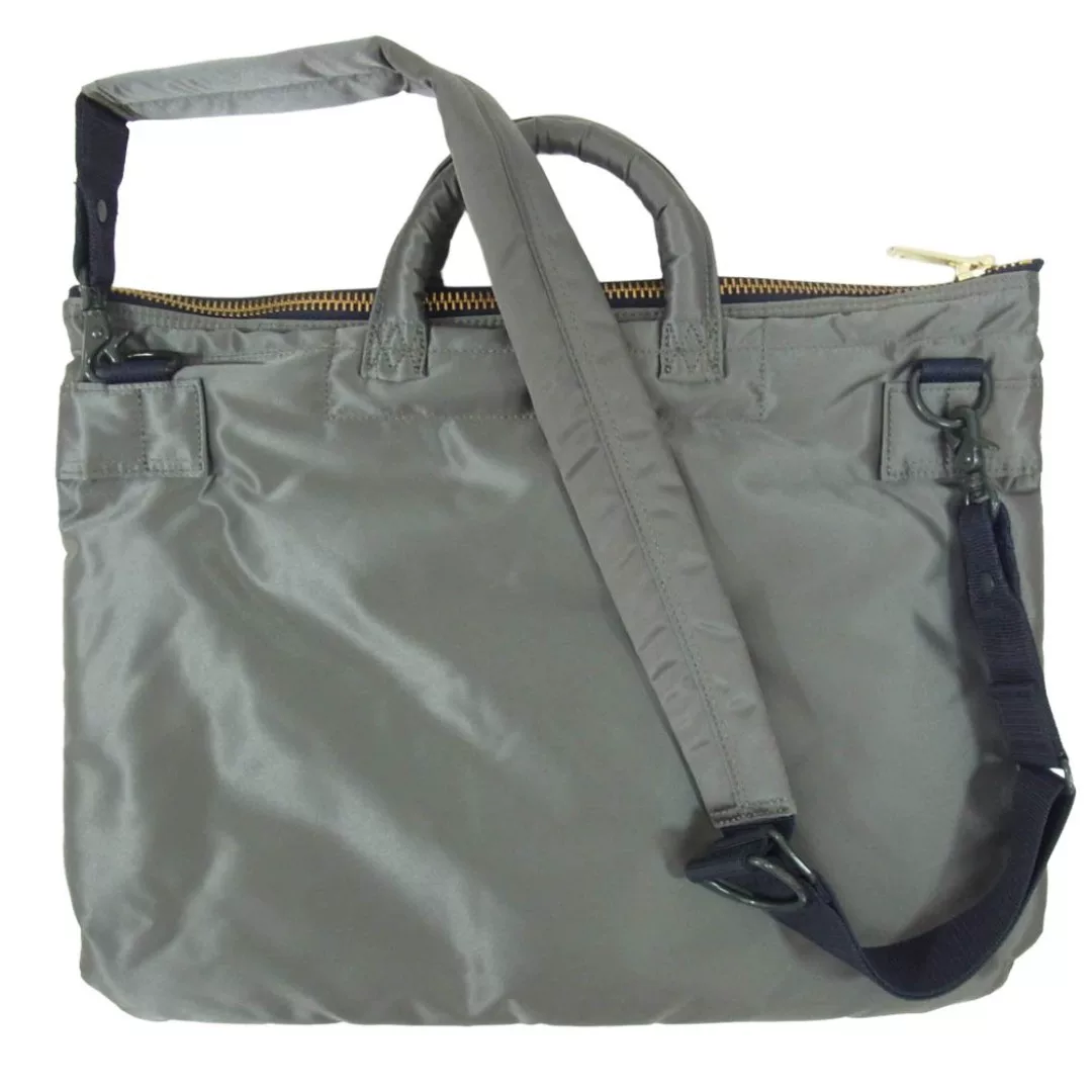 PORTER px TANKER Gray Nylon Tote — front