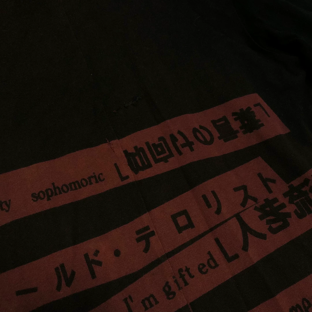Yohji Yamamoto 18SS Character Top — label