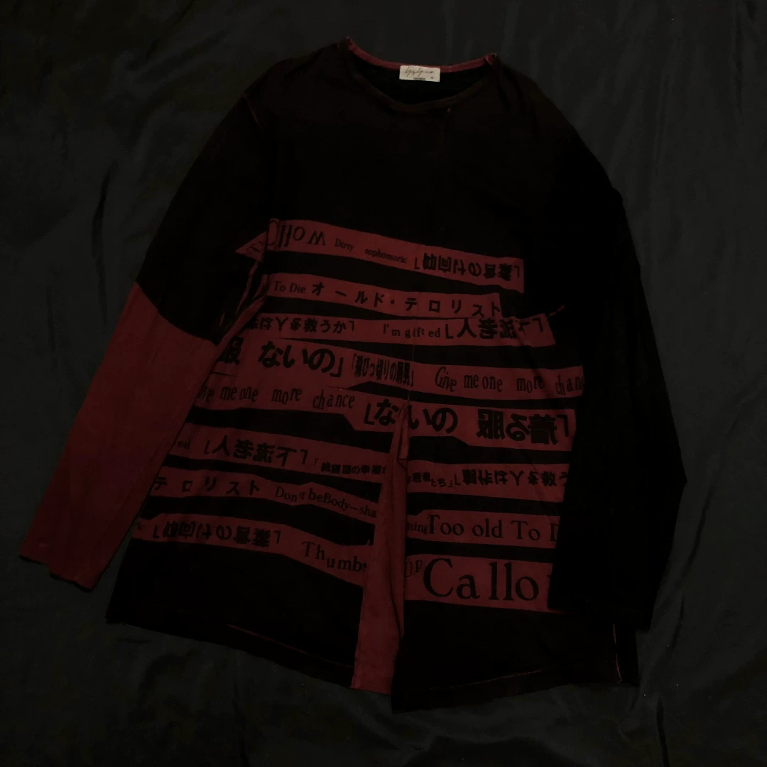 Yohji Yamamoto 18SS Character Top — front