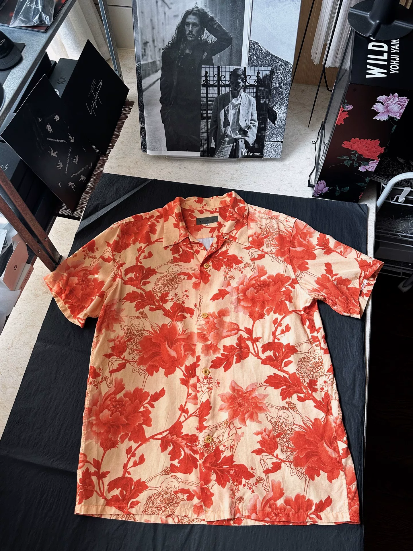 Yohji Yamamoto 90s Peony Print Shirt