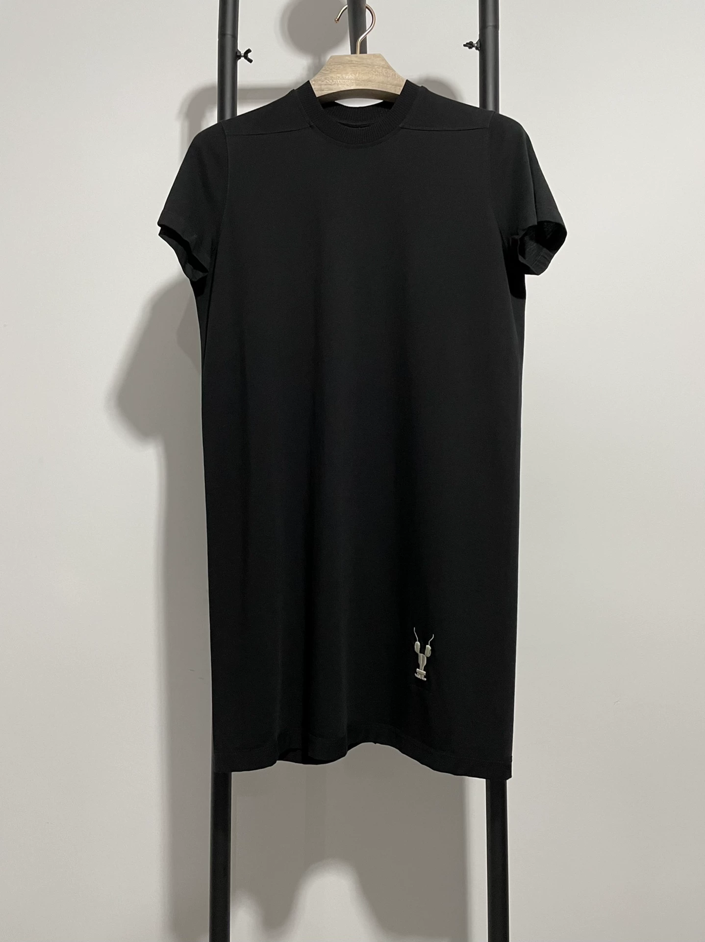 Rick Owens Black Crew Neck Short-Sleeve Tee