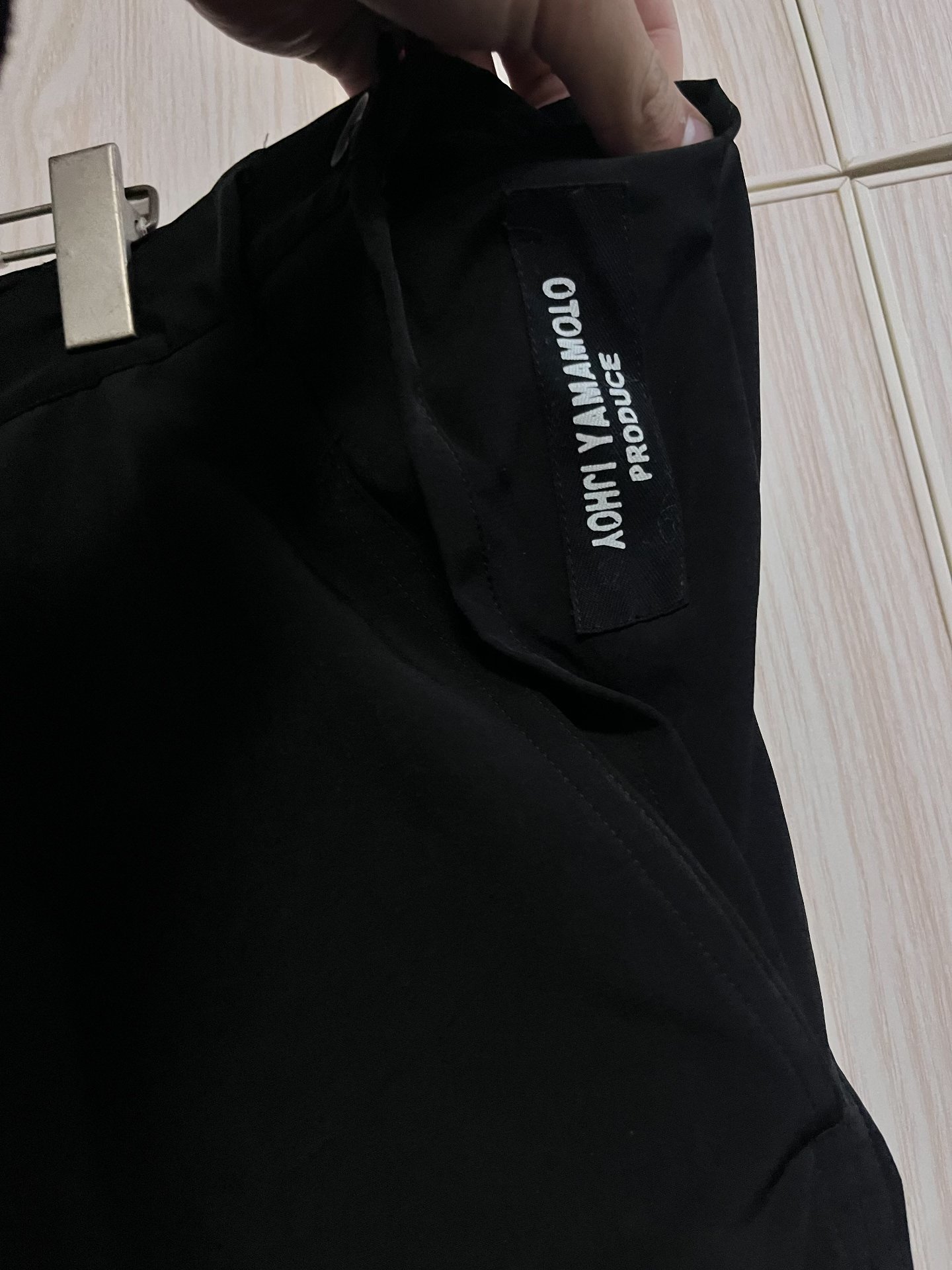 Yohji Yamamoto Triacetate Hakama Skirt-Pants — detail