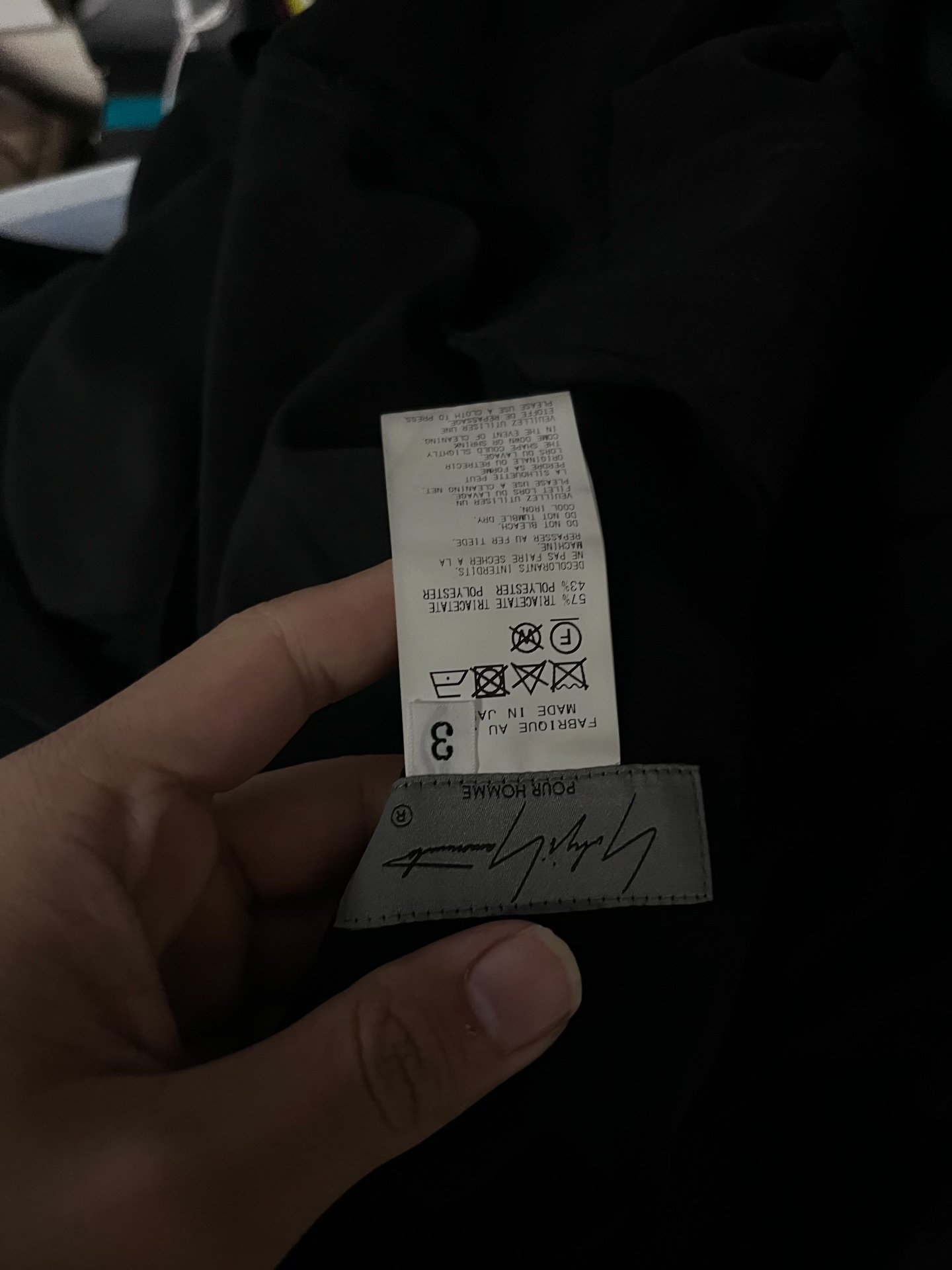 Yohji Yamamoto Triacetate Hakama Skirt-Pants — back