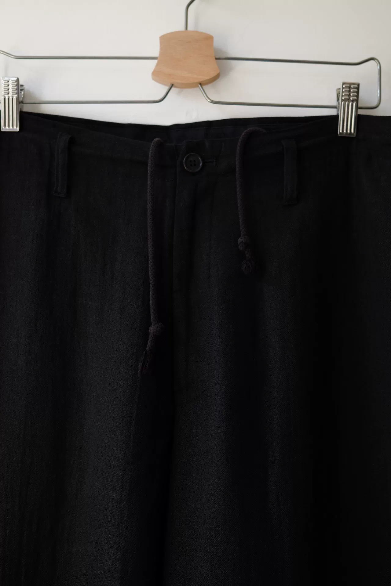 Yohji Yamamoto 24SS Linen Pants — detail