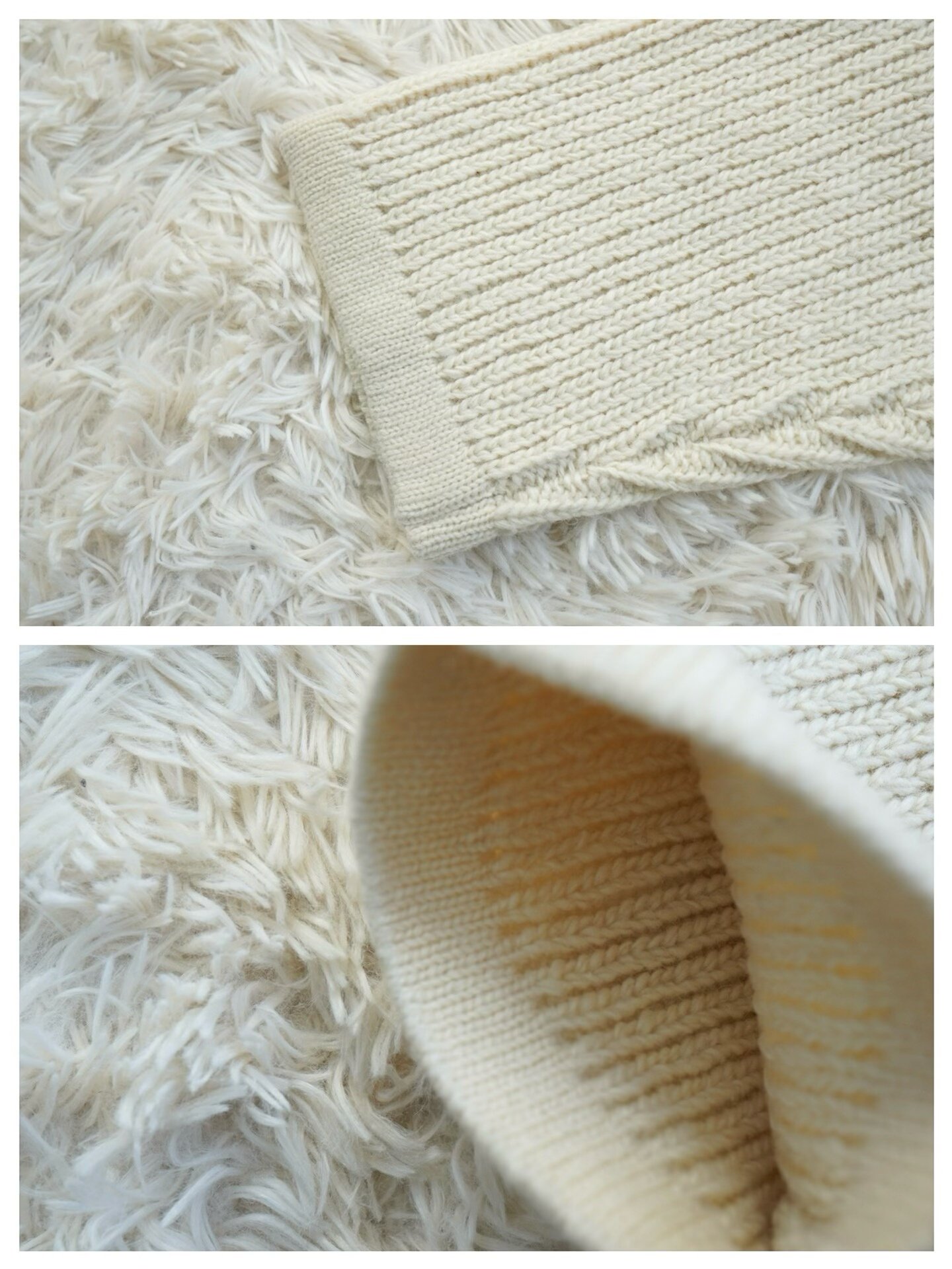 visvim highland v-neck sweater — label