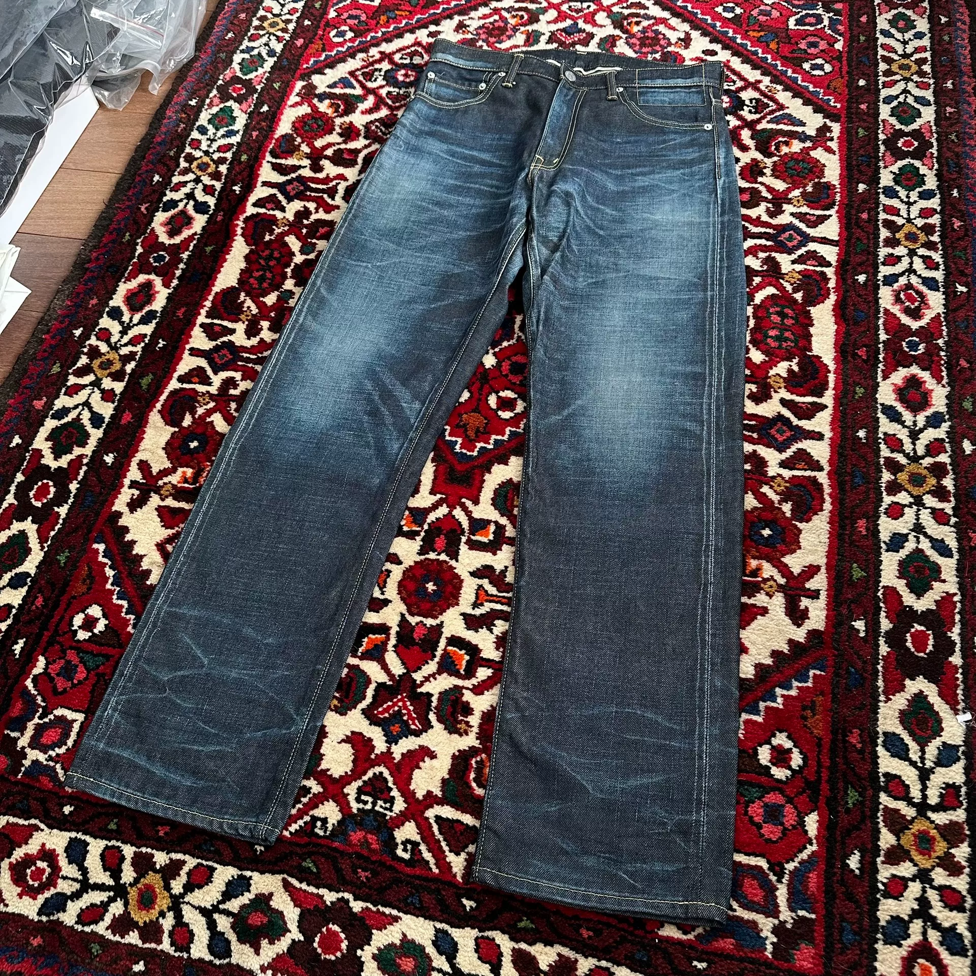 visvim 11AW 05NW Washed Jeans — label