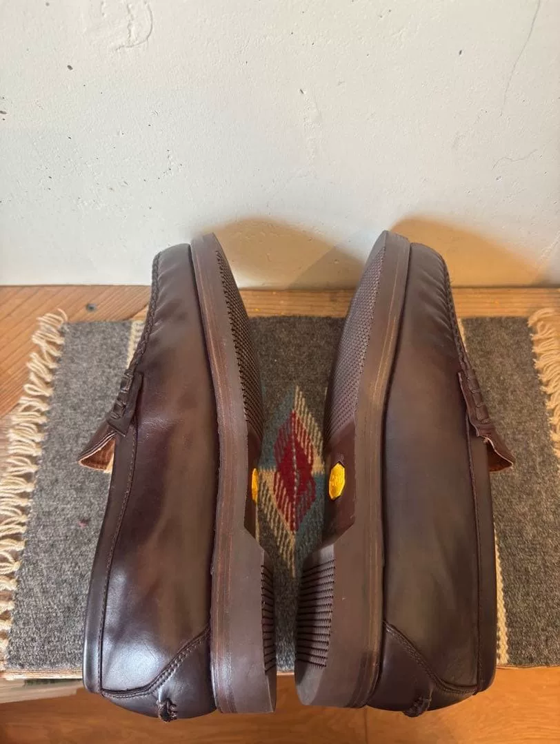 visvim FABRO-FOLK Brown Loafers — detail