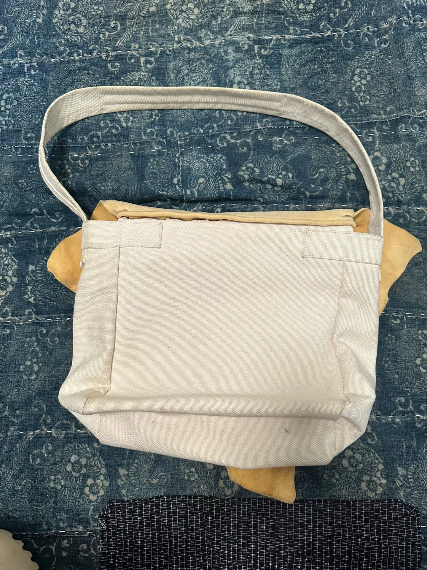Visvim UT Satchel Bag M — label