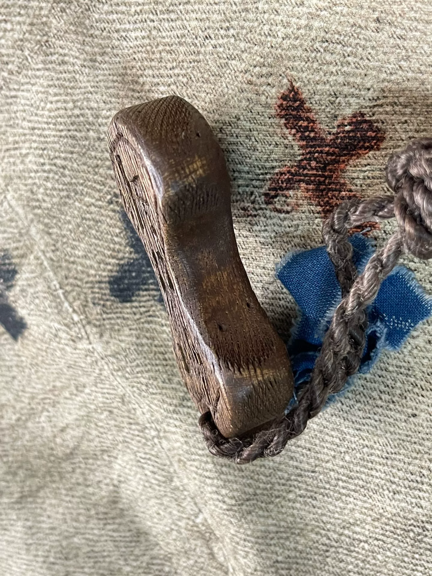 visvim ict Wooden Keychain — detail