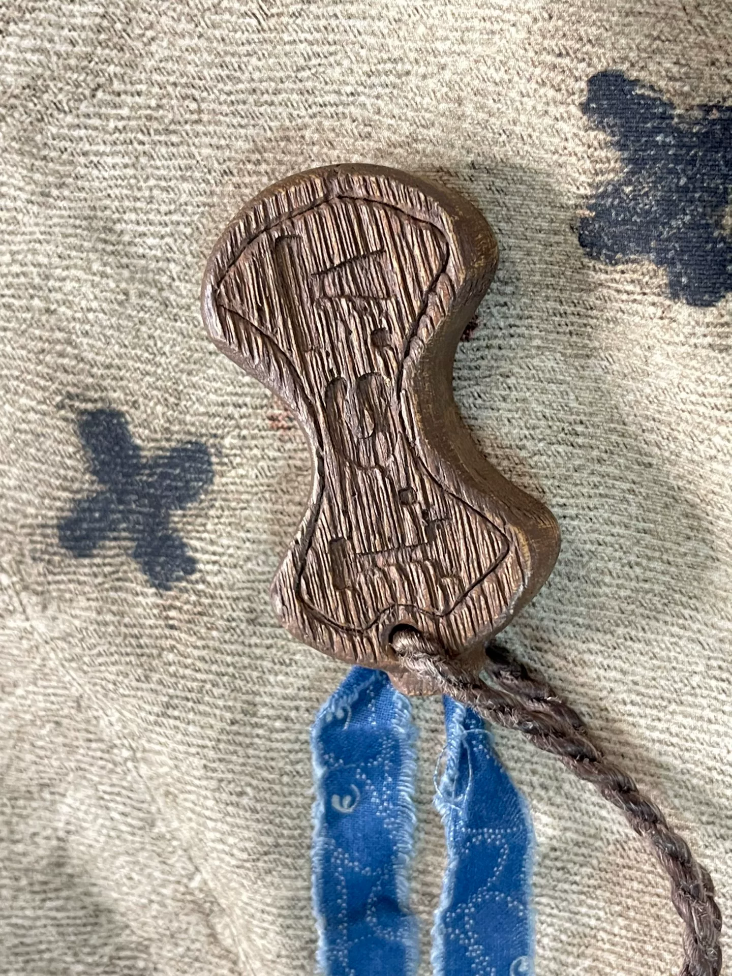 visvim ict Wooden Keychain — front