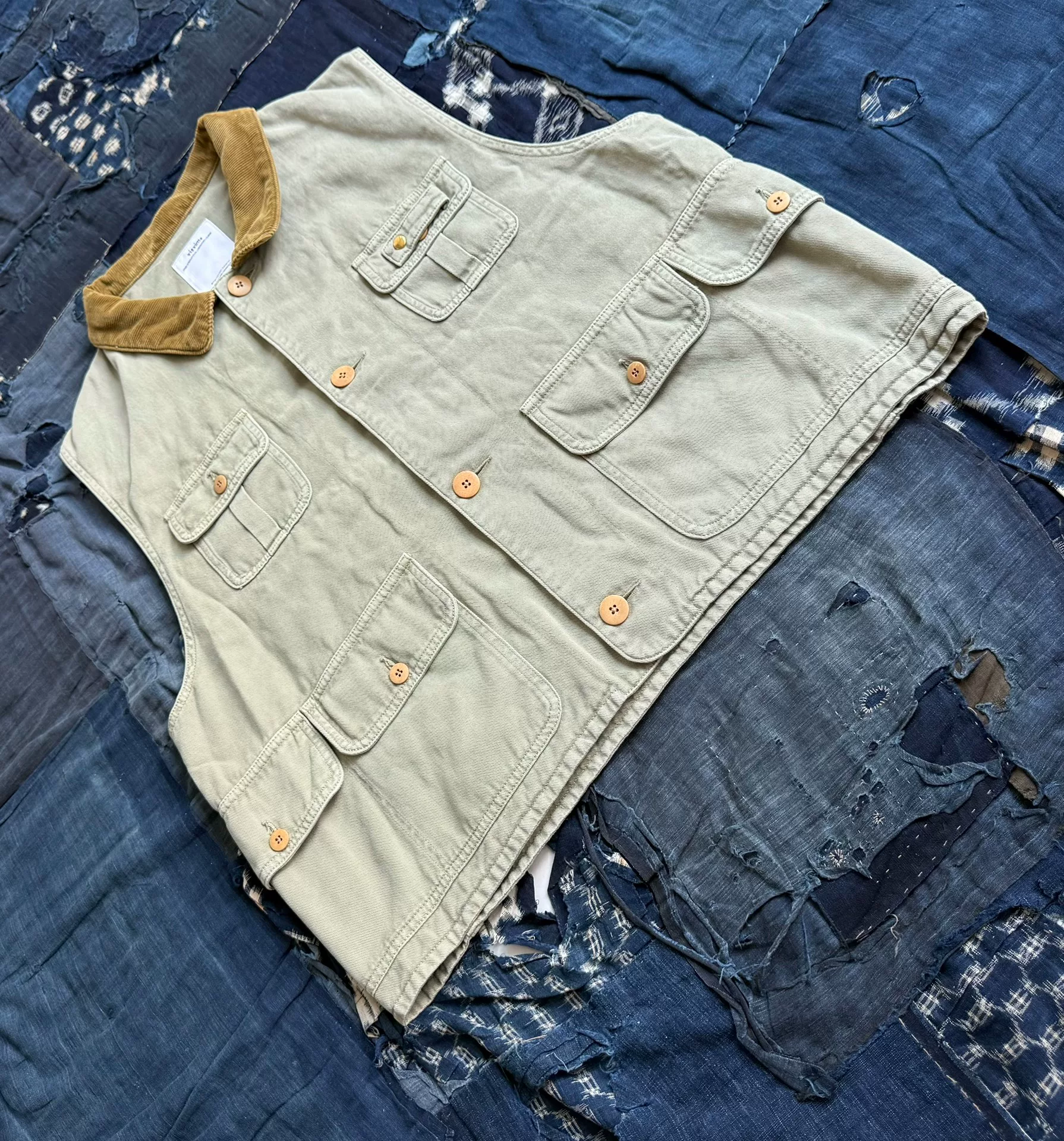VISVIM 25AW MATTO HUNTING VEST — back
