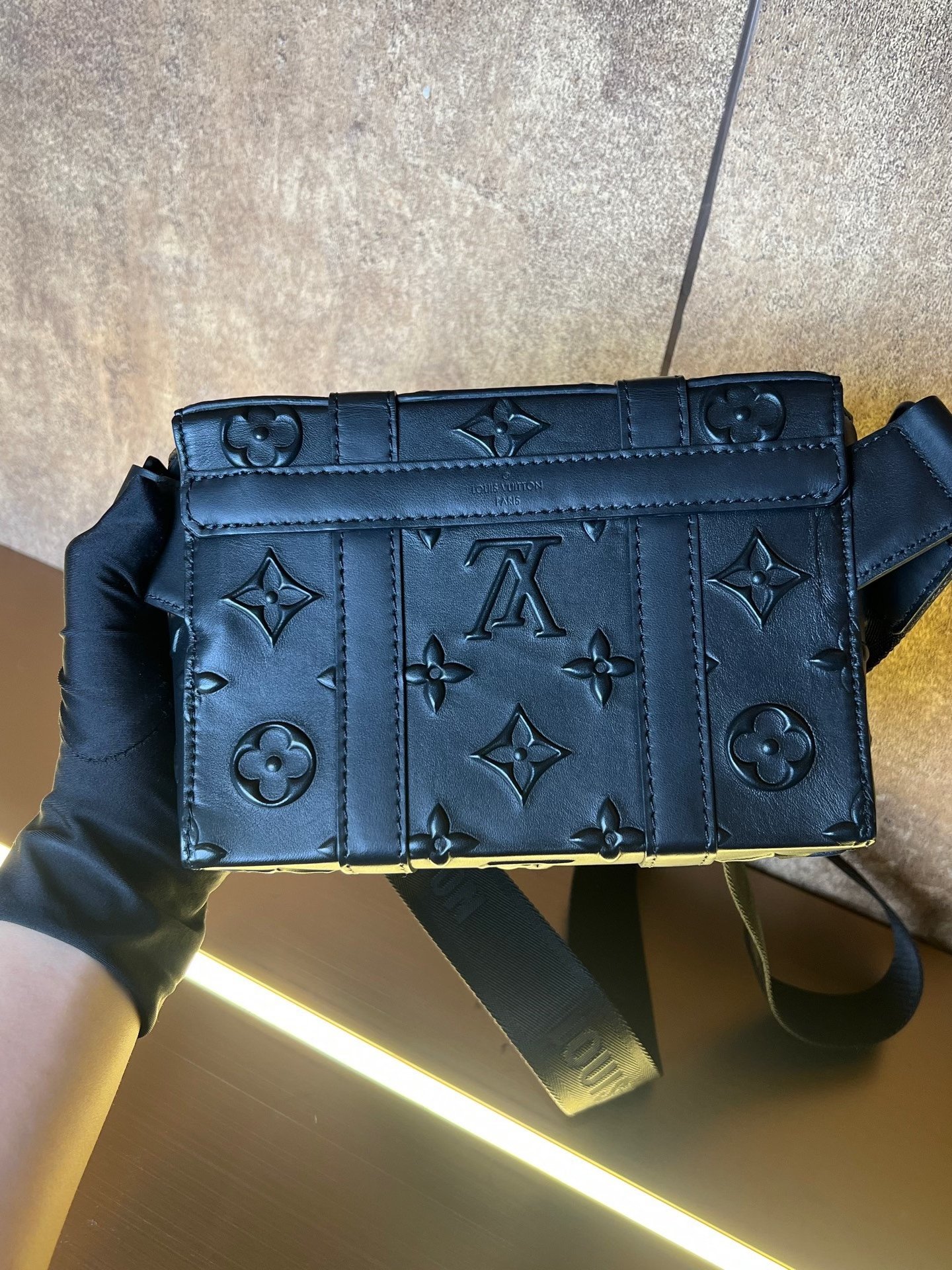 Louis Vuitton Embossed Small Box Fanny Pack — back