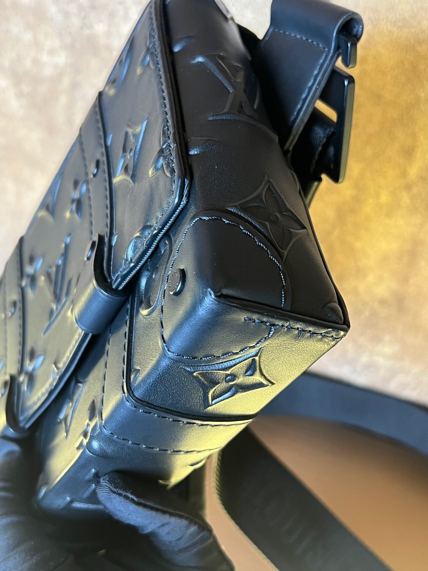 Louis Vuitton Embossed Small Box Fanny Pack — detail