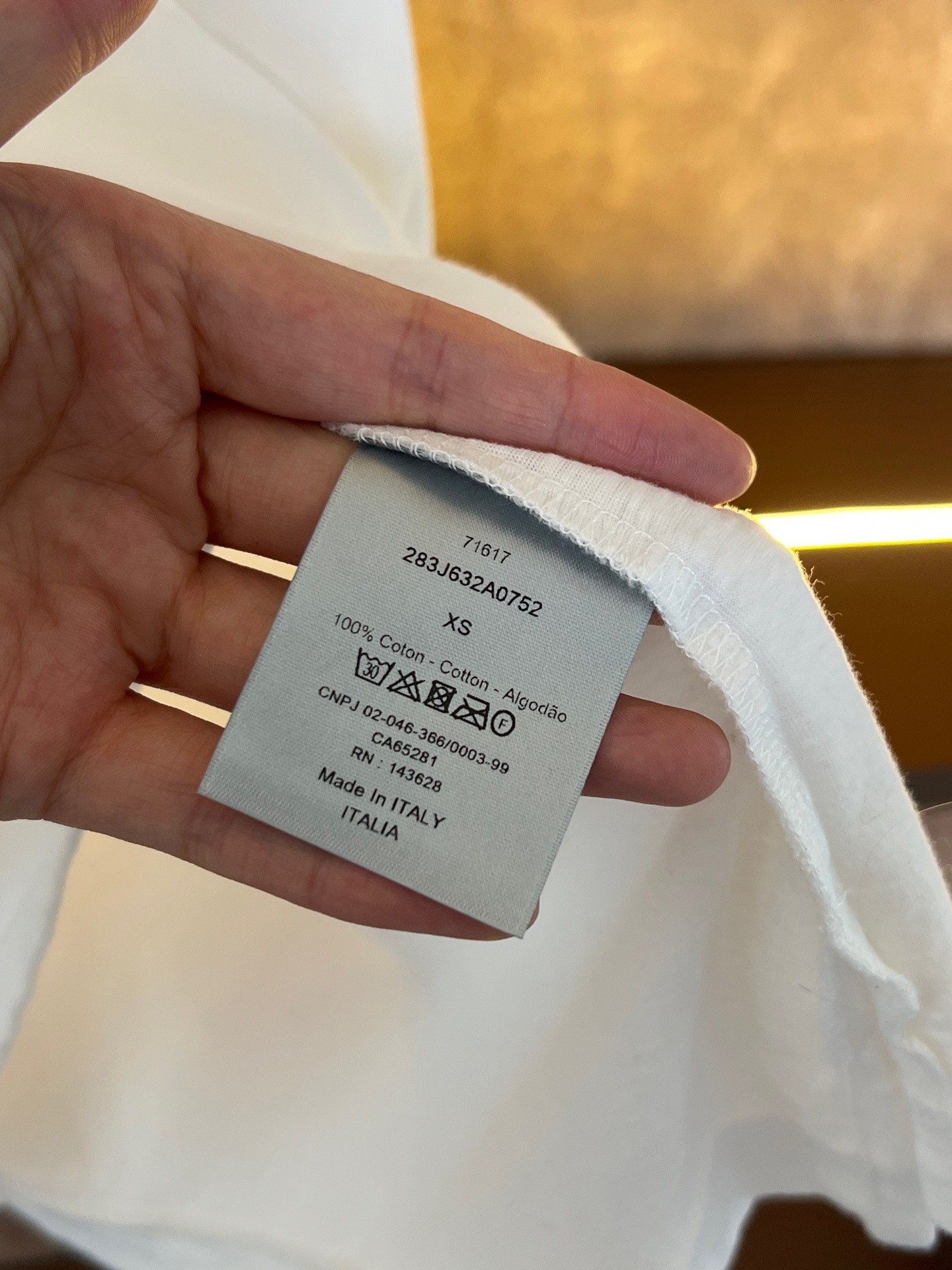 Dior x TS Short Sleeve T-Shirt — detail