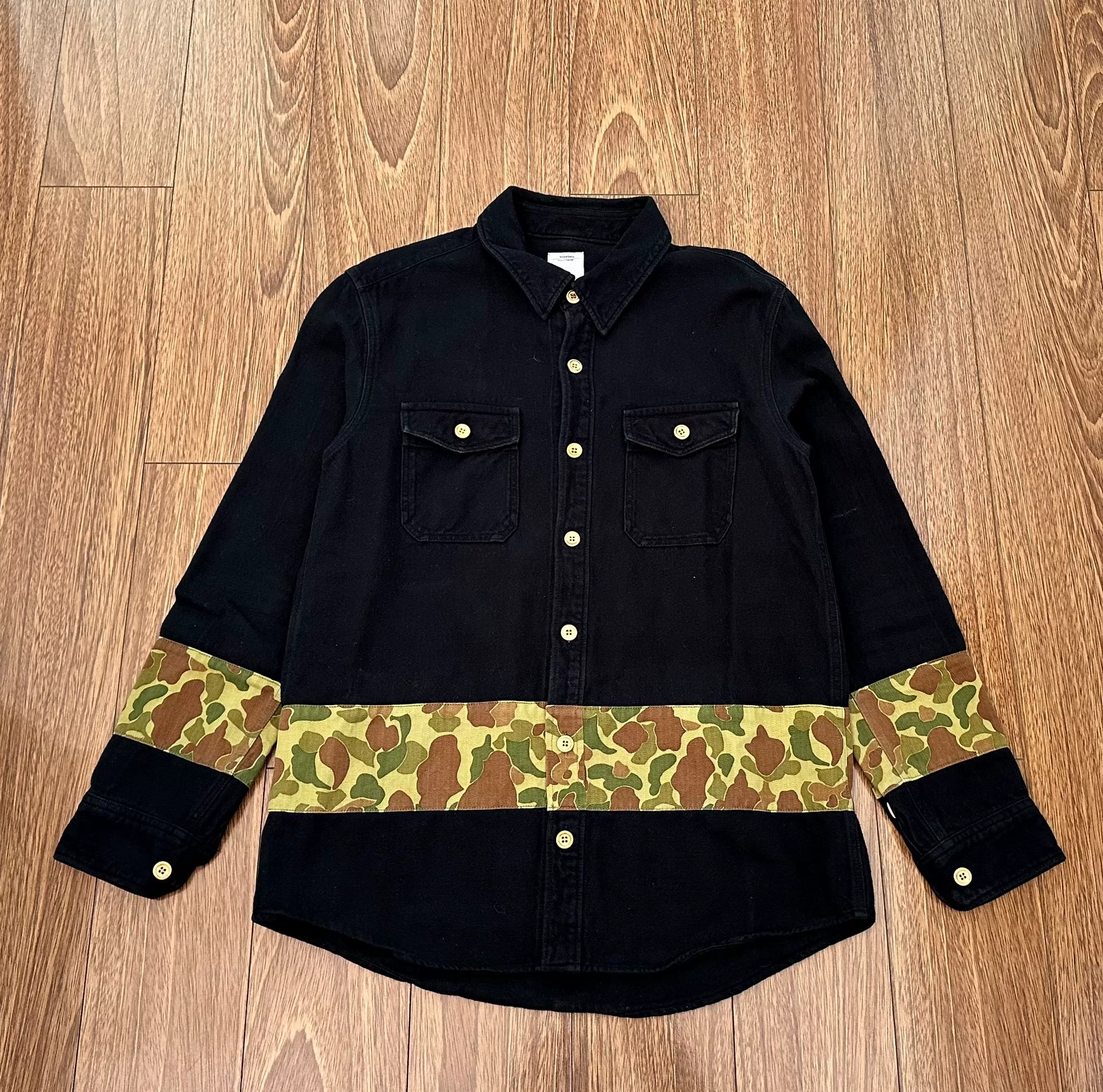 VISVIM ICT BLACK ELK FLANNEL SHIRT
