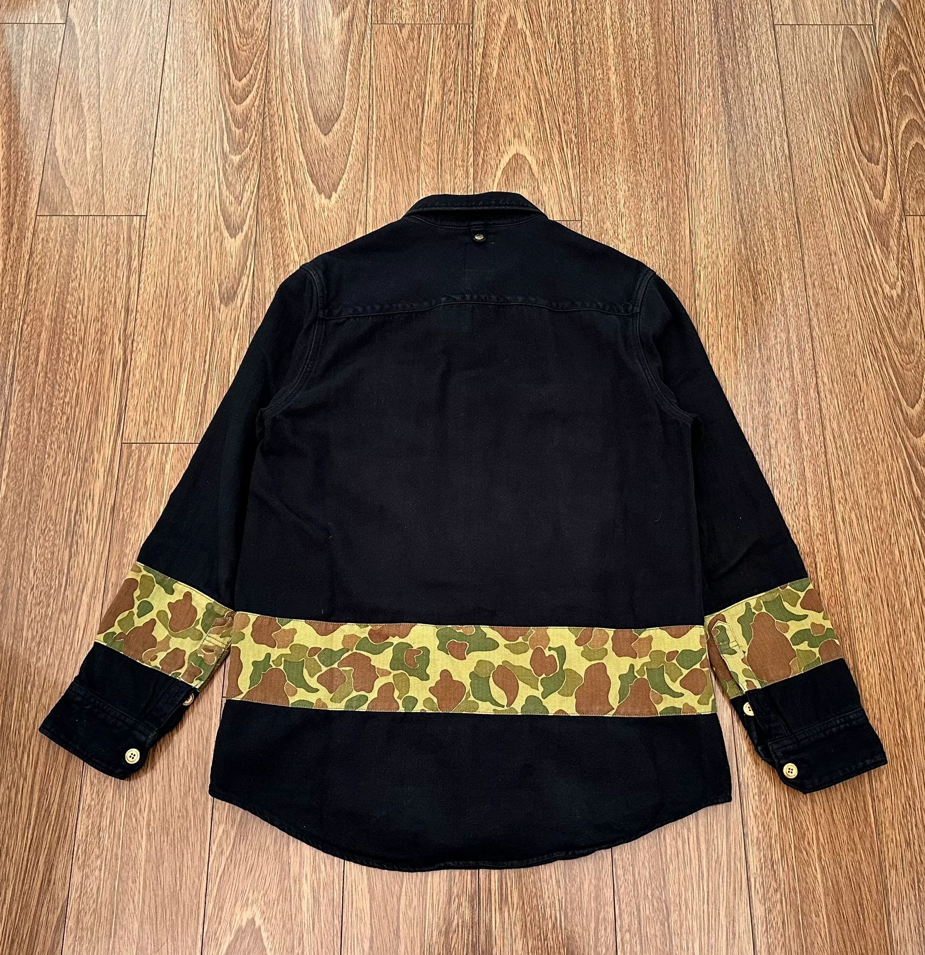 VISVIM ICT BLACK ELK FLANNEL SHIRT — front