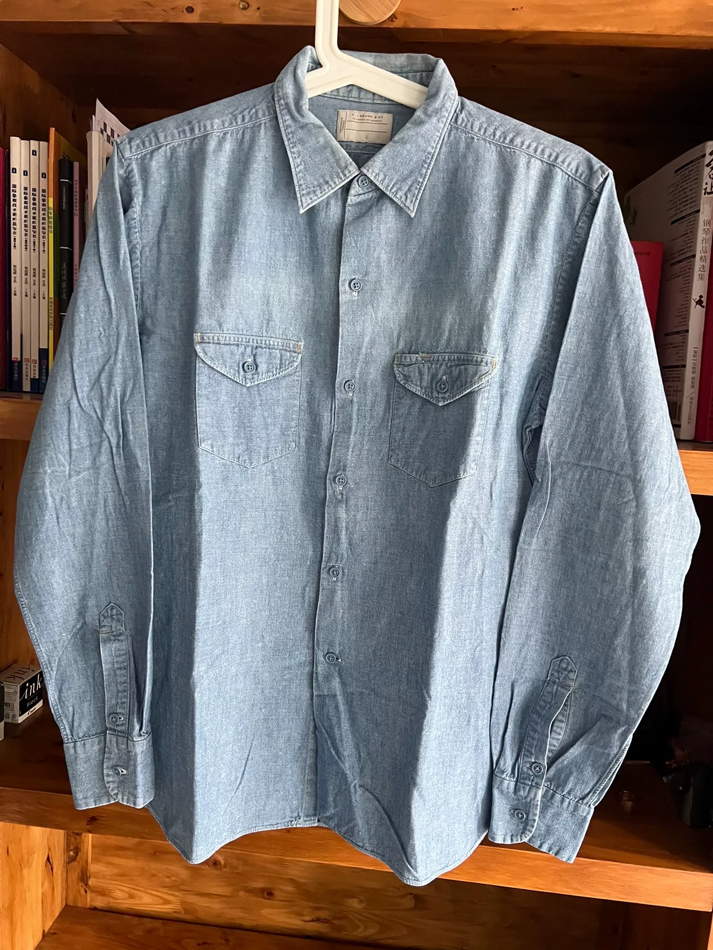Old Joe Selvedge Denim Work Shirt — detail