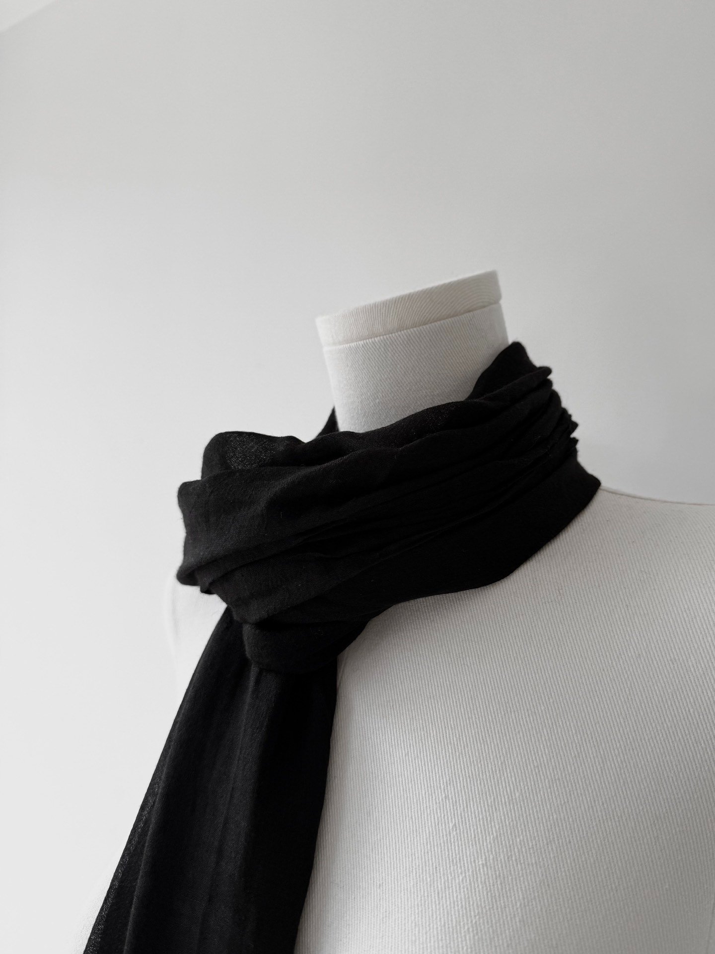 Yohji Yamamoto Y's 08SS Sheer Scarf — back