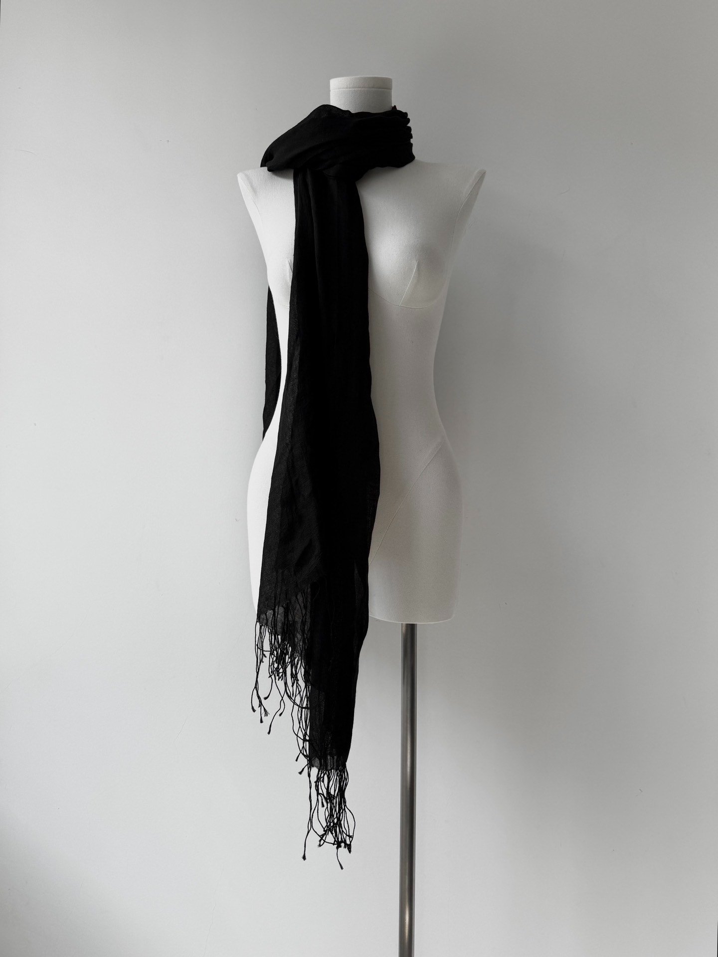 Yohji Yamamoto Y's 08SS Sheer Scarf — front