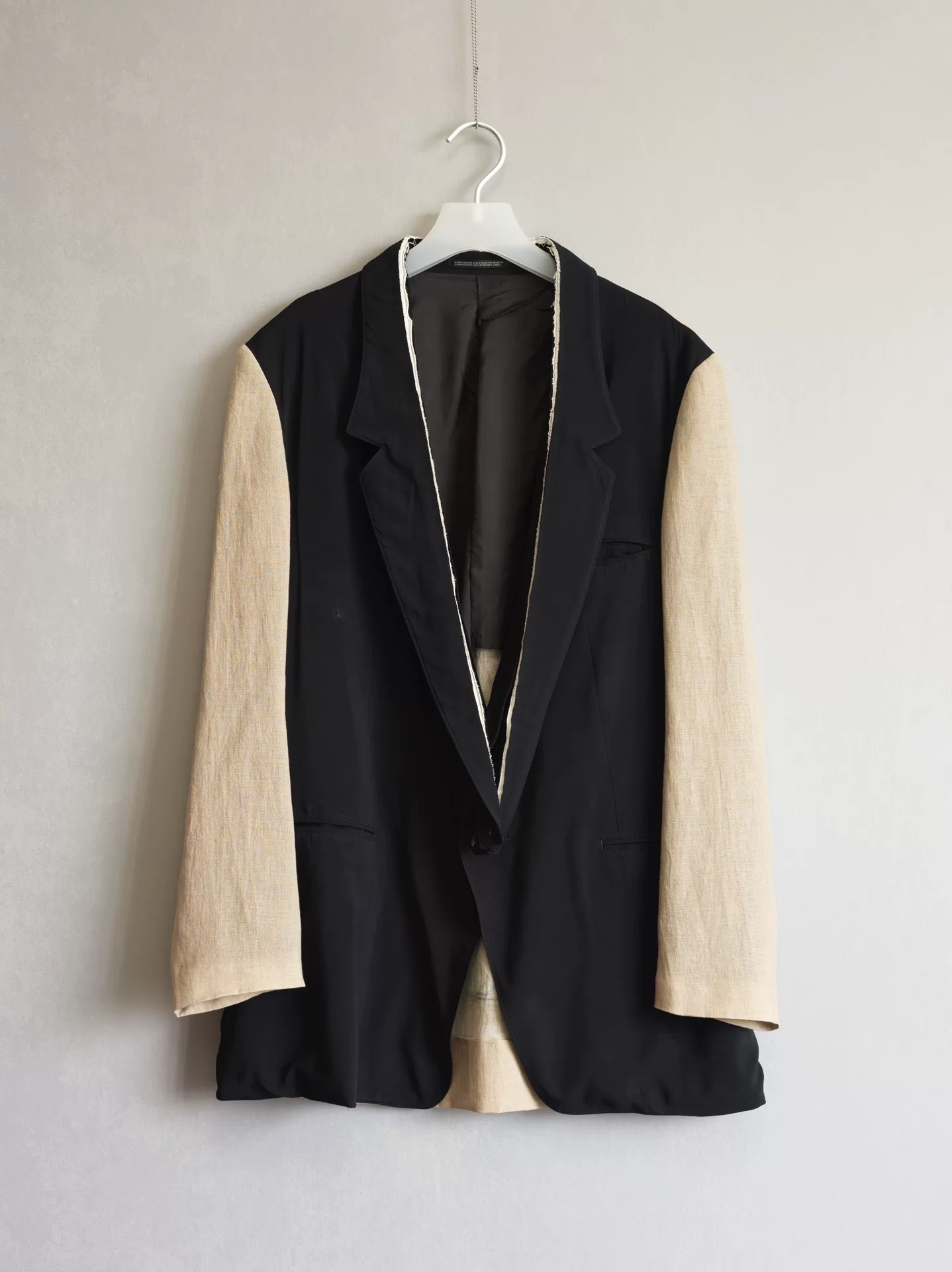 Yohji Yamamoto 19SS Hand-painted Jacket — detail