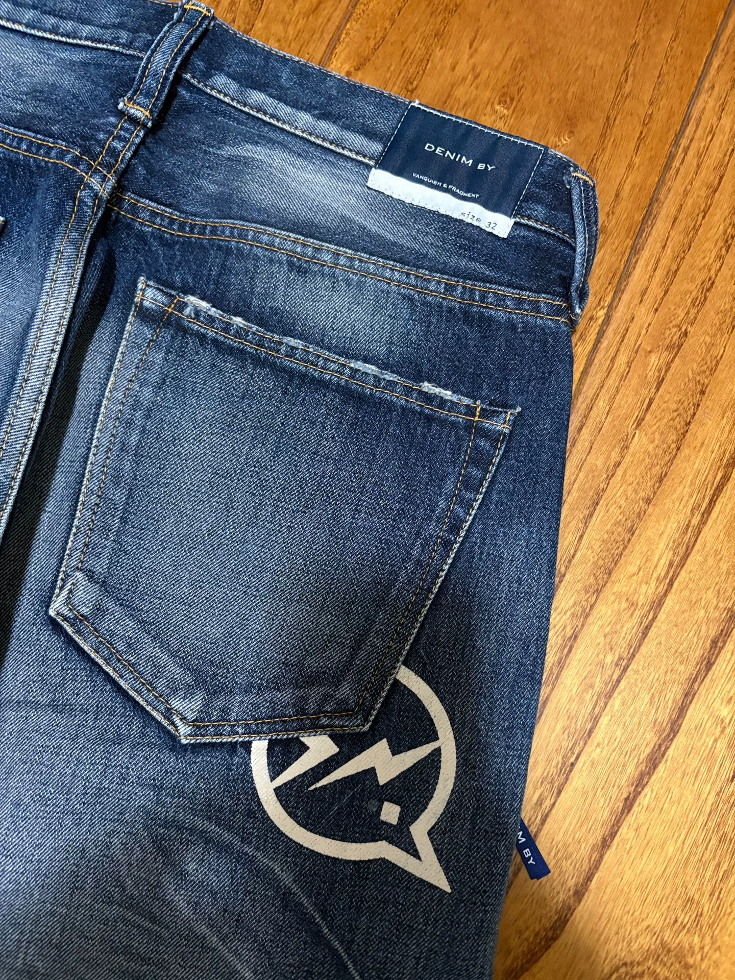 Denim by Vanquish & Fragment Lightning Jeans — detail