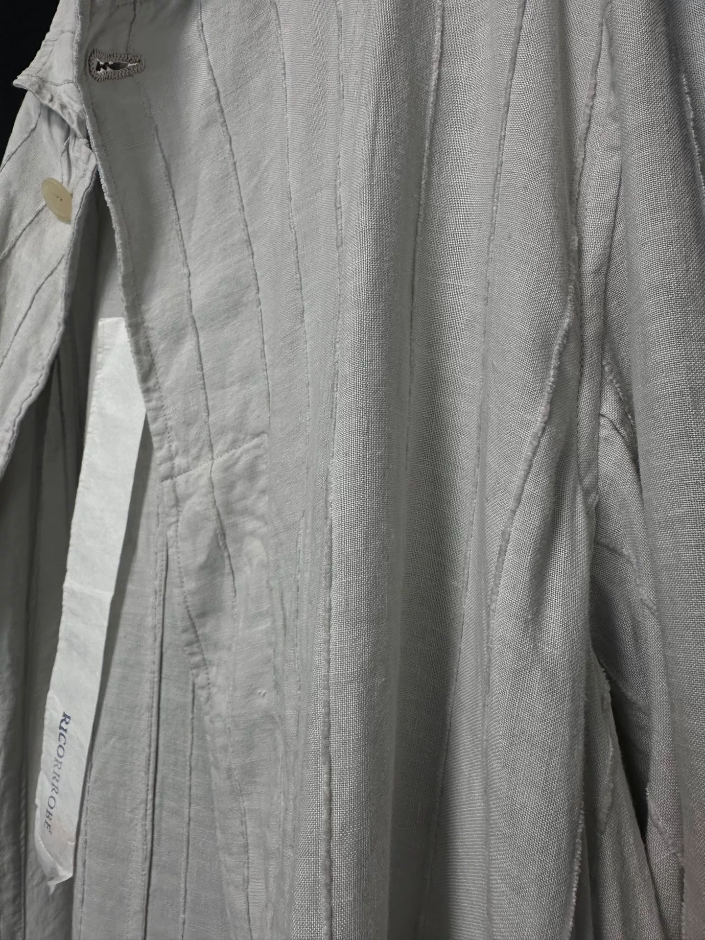RICORRROBE Vintage Linen Coat — back