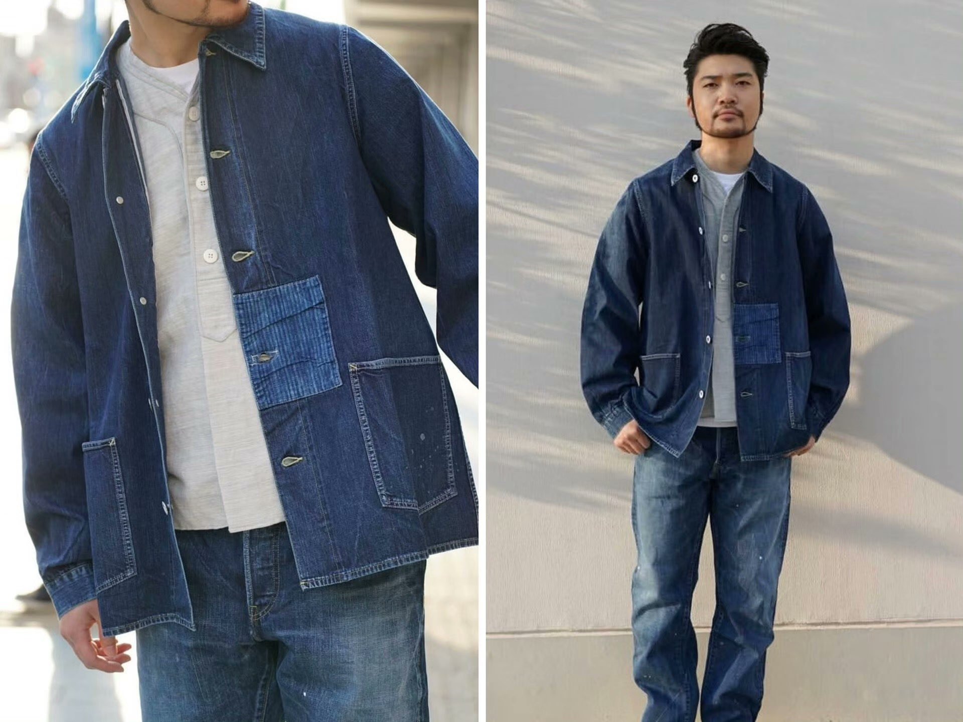 Visvim Section Gang Coverall Denim Jacket — front