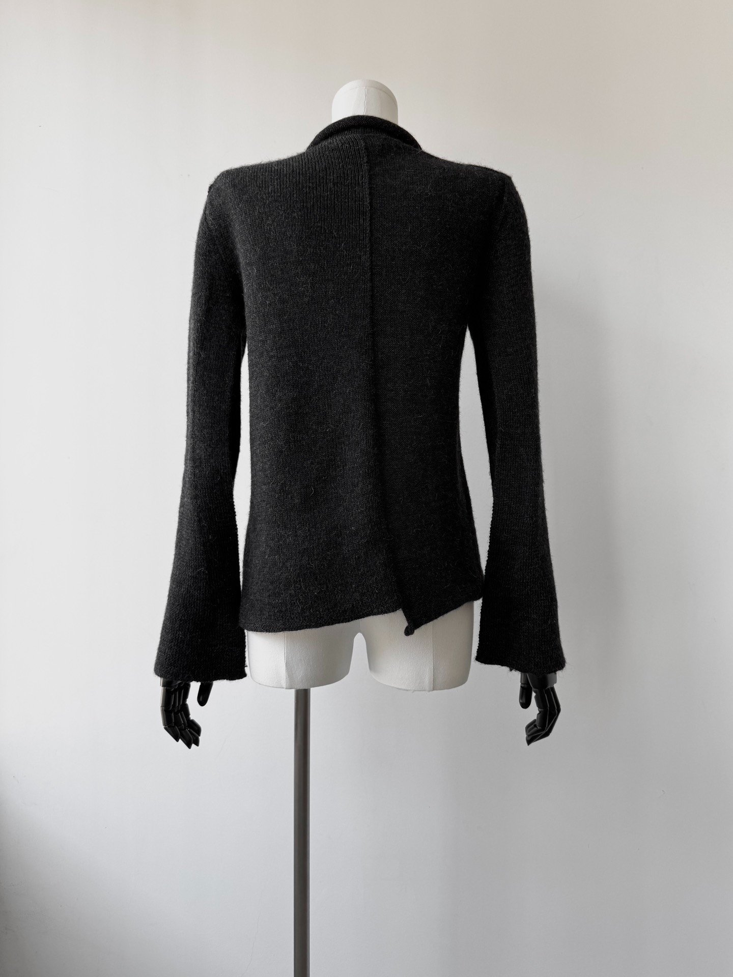 Yohji Yamamoto Y's 05AW Asymmetric Wool Top — label