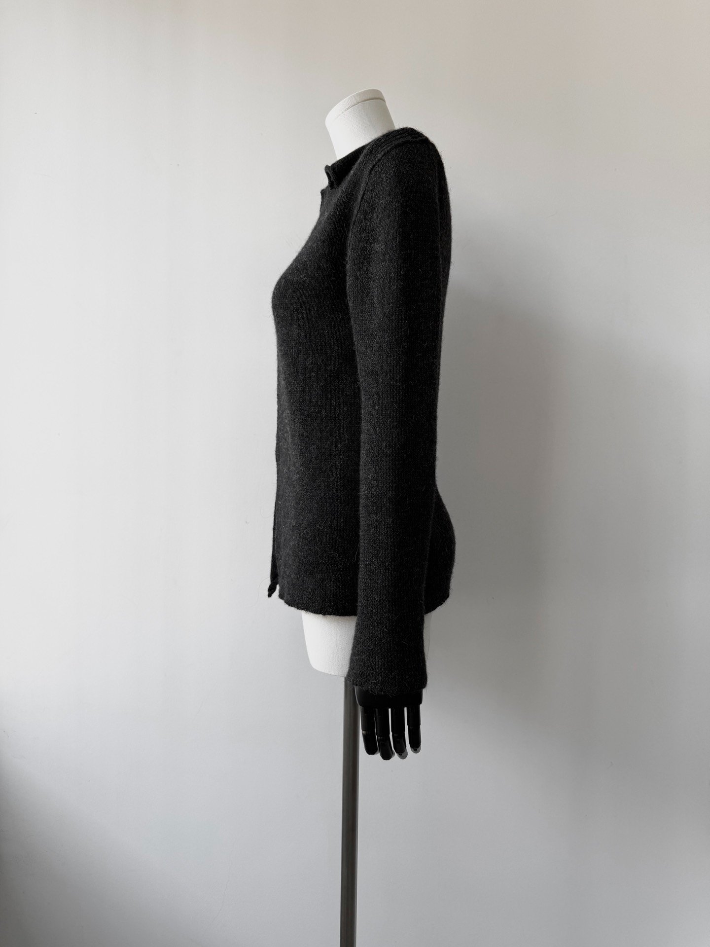 Yohji Yamamoto Y's 05AW Asymmetric Wool Top — back