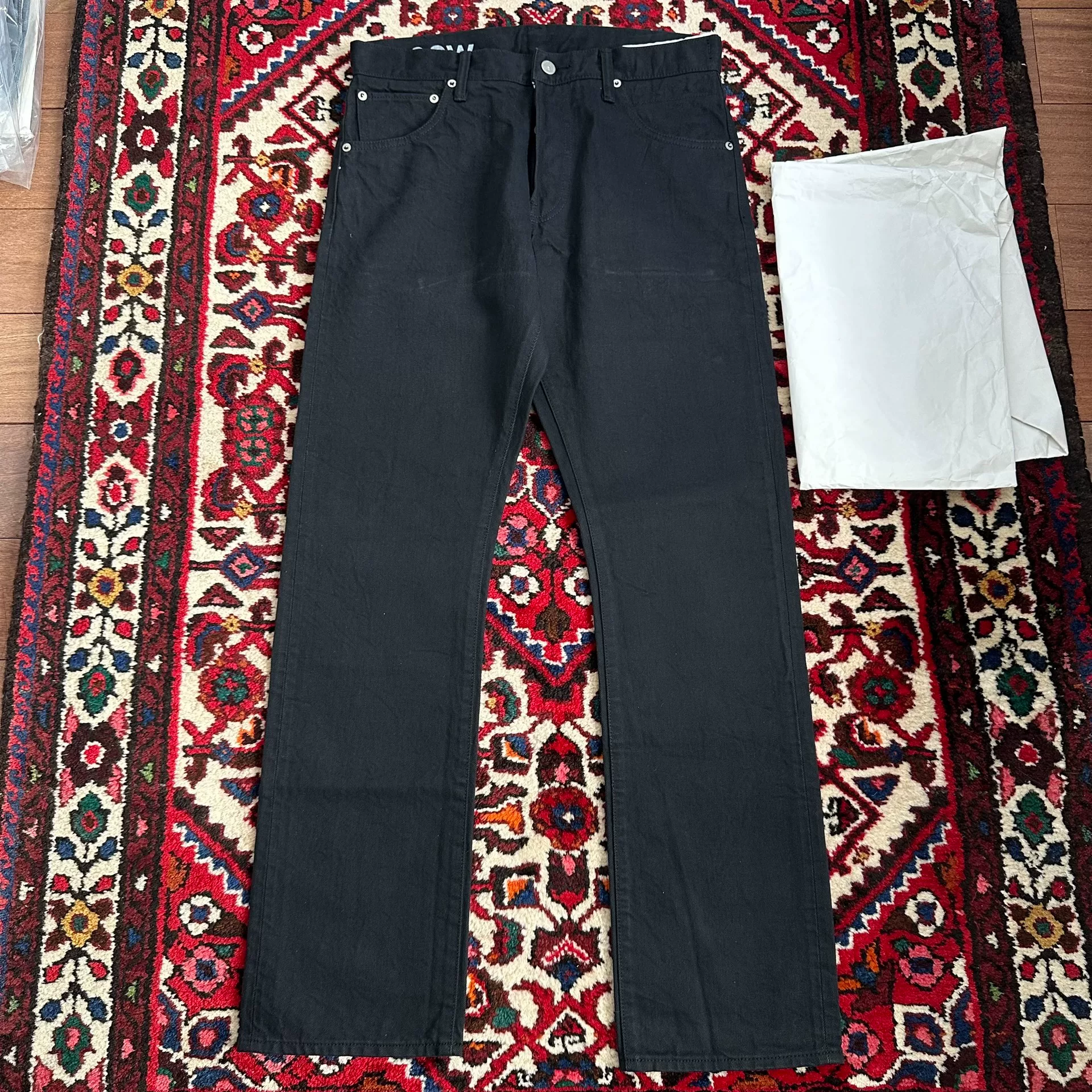 visvim 22ss 01.2OW CMYK Black Jeans W32 L30 — back