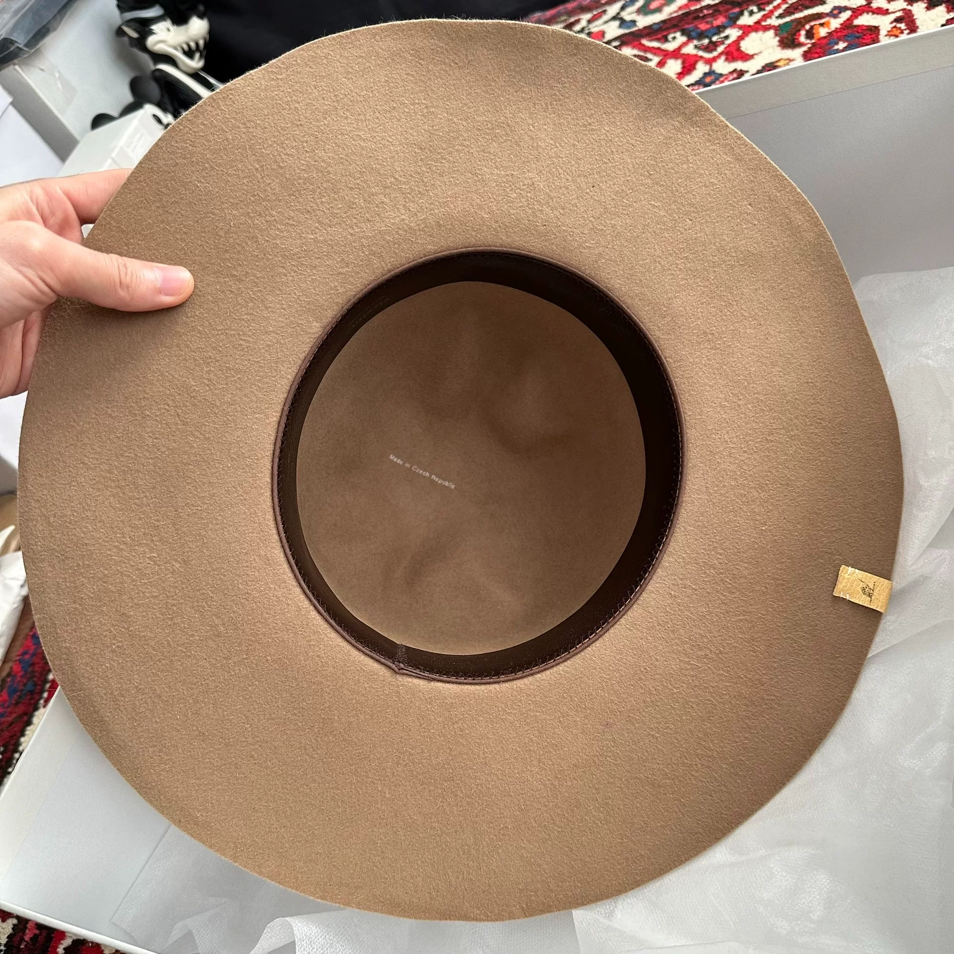 visvim Laureate Kofu Hat — label