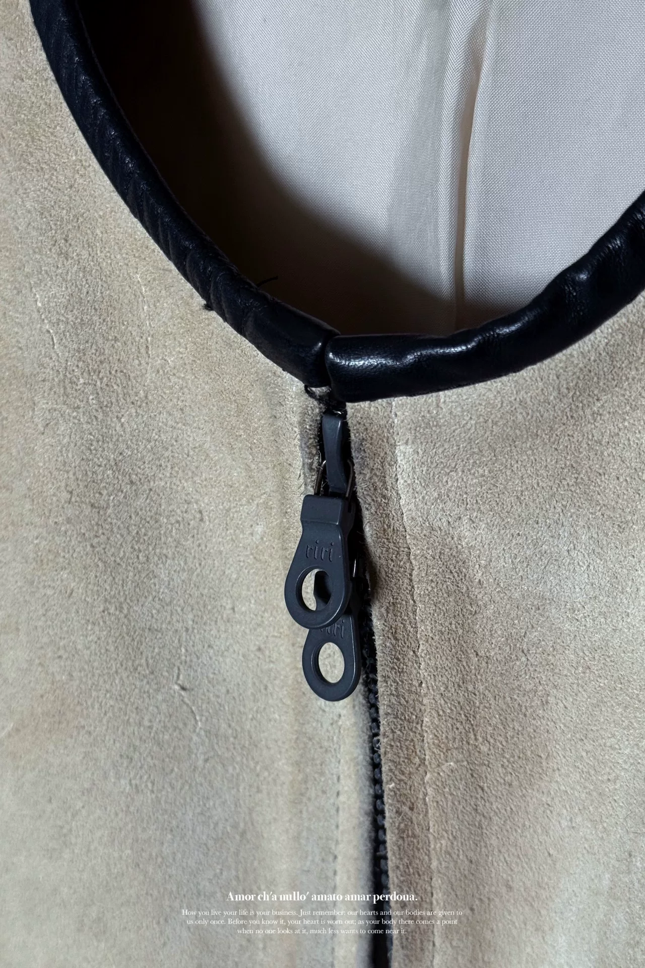 Yohji Yamamoto 02AW Horsehide Jacket — label