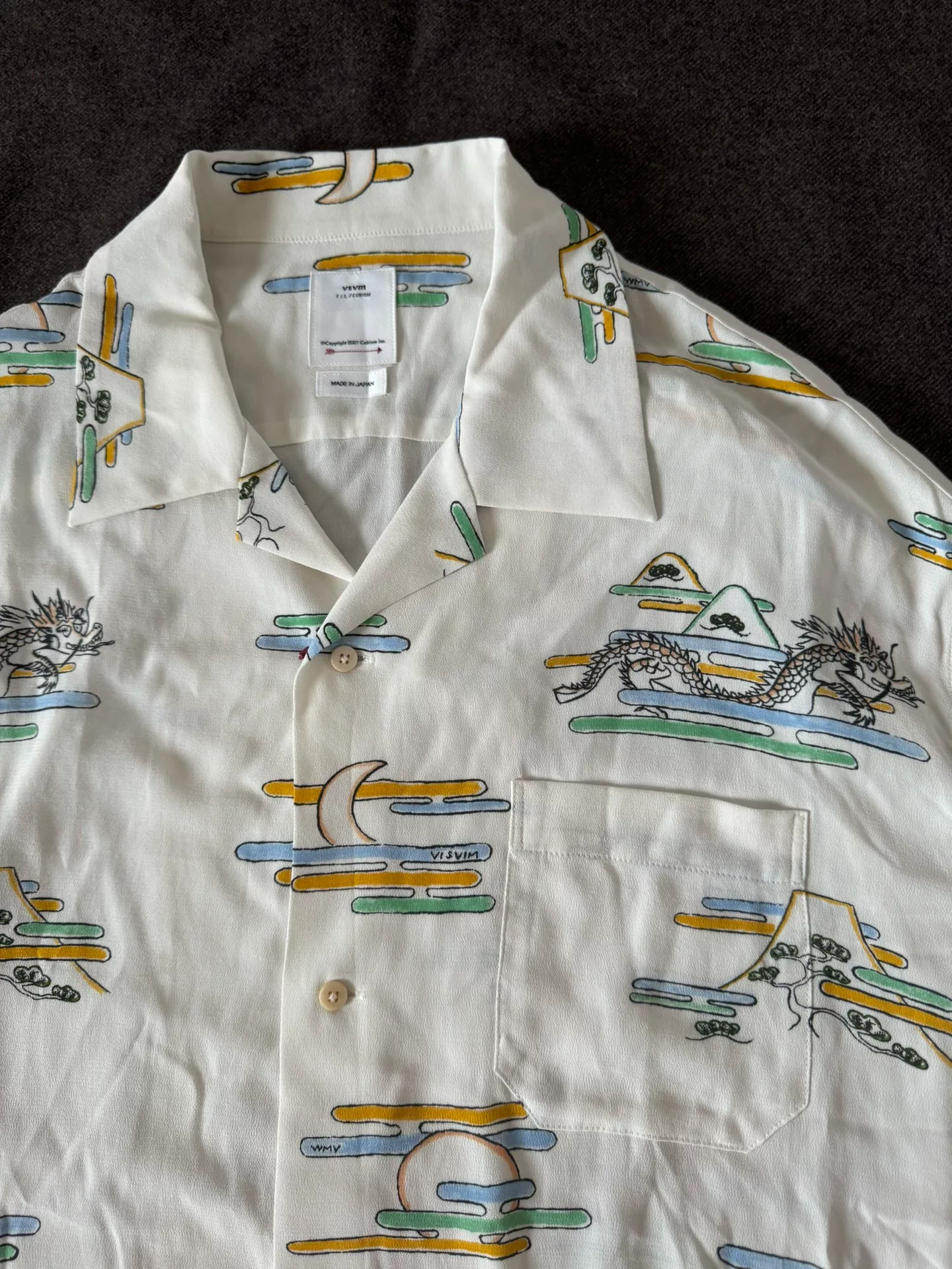 VISVIM 24ss Copa Short-Sleeve Shirt — detail