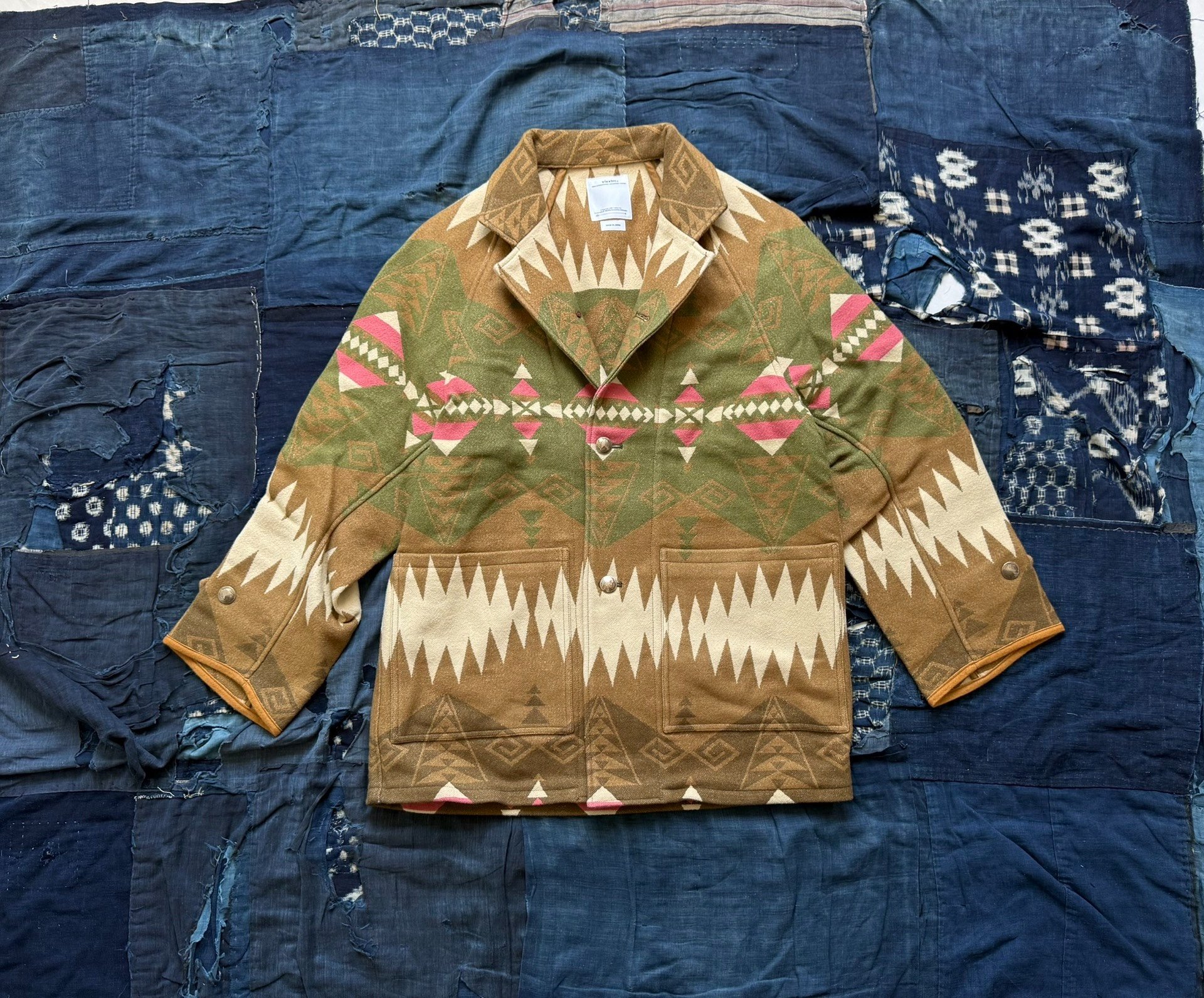 VISVIM 23SS HOPILAND COAT NATIVE BLANKET