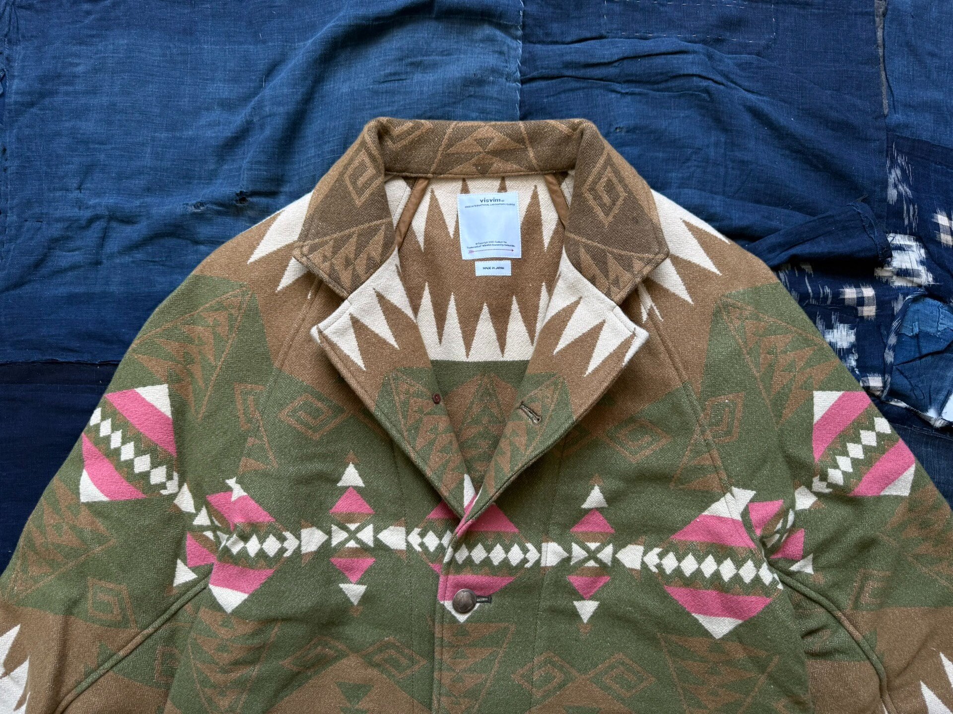 VISVIM 23SS HOPILAND COAT NATIVE BLANKET — back