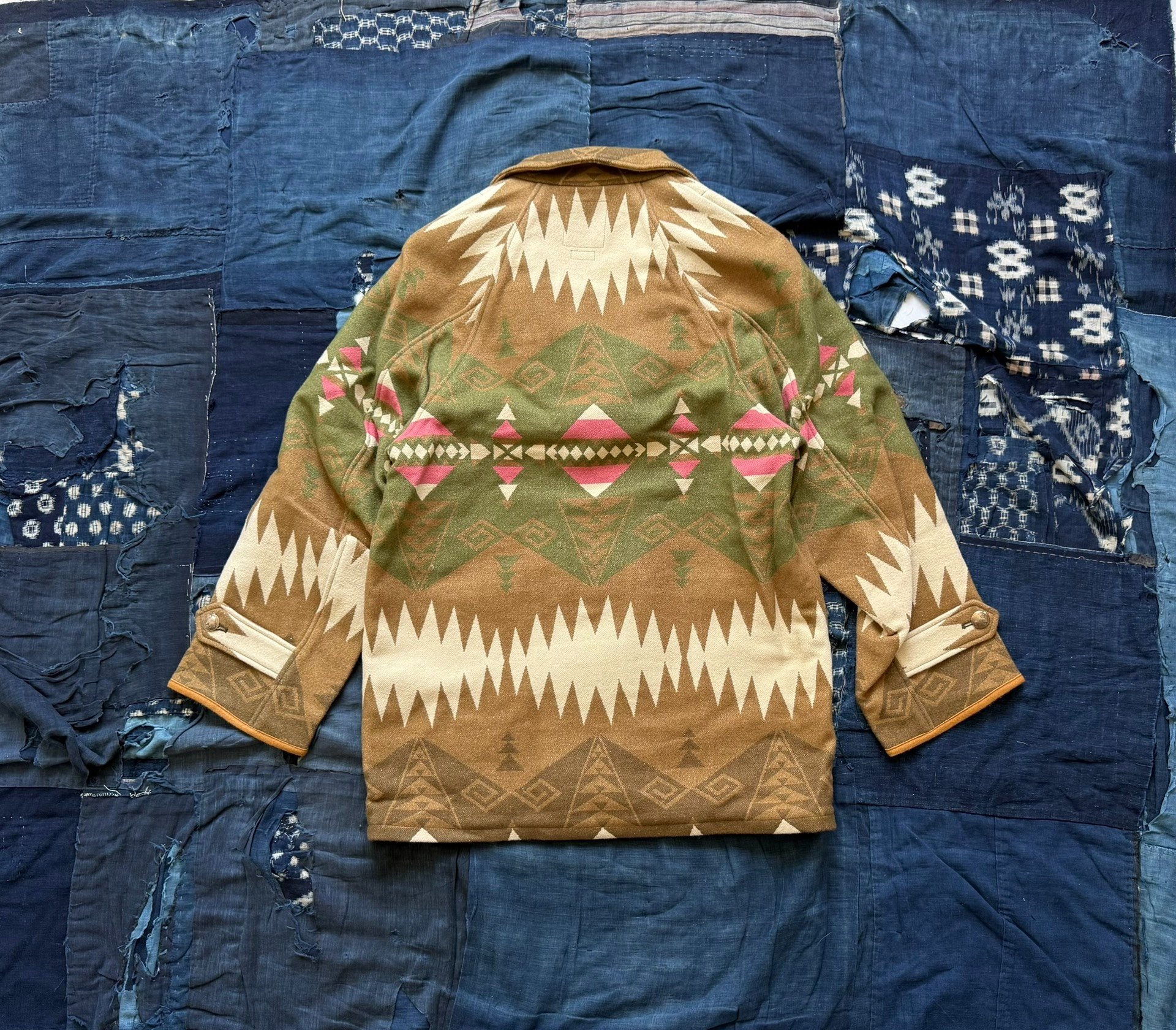 VISVIM 23SS HOPILAND COAT NATIVE BLANKET — detail