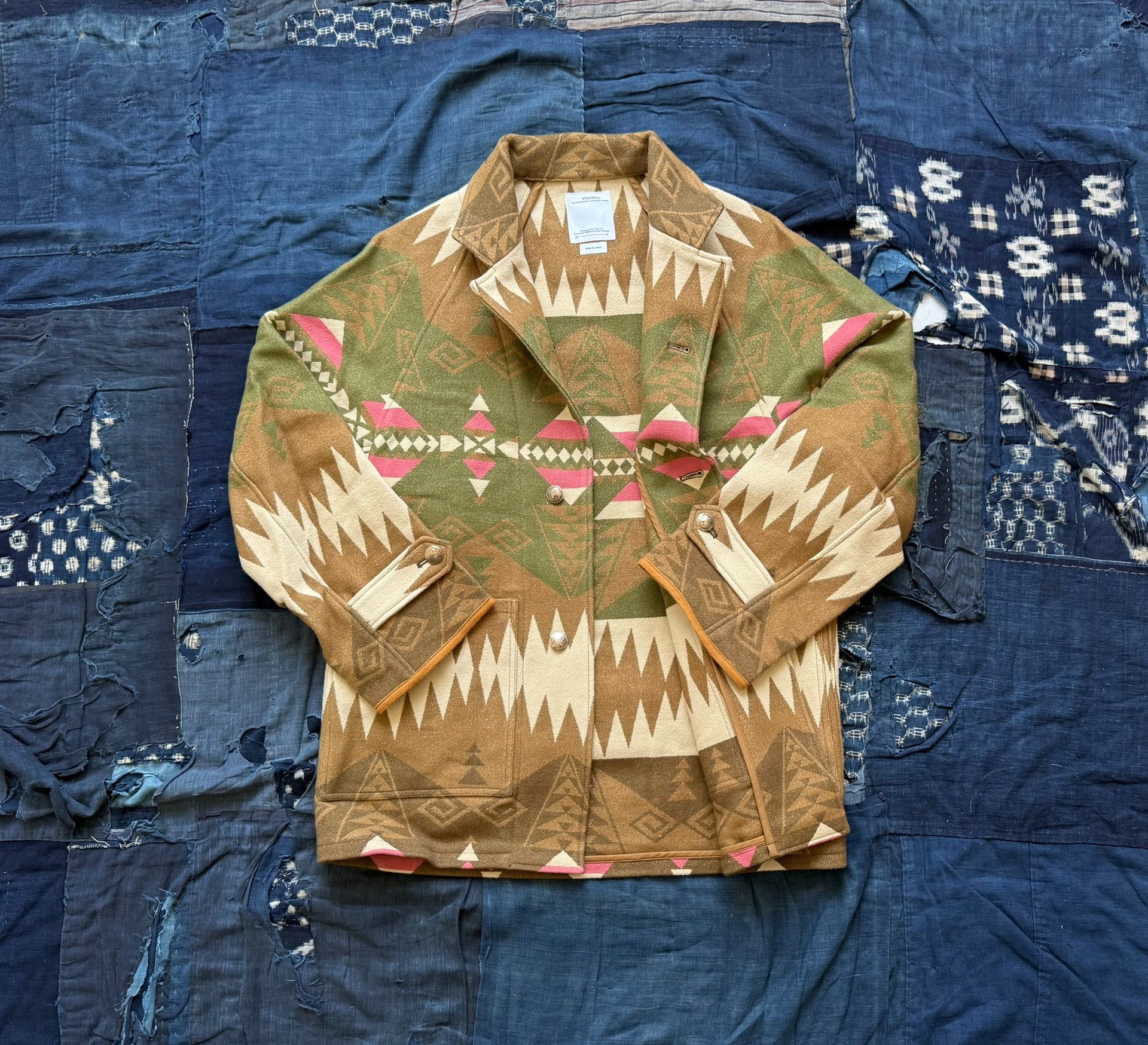 VISVIM 23SS HOPILAND COAT NATIVE BLANKET — front