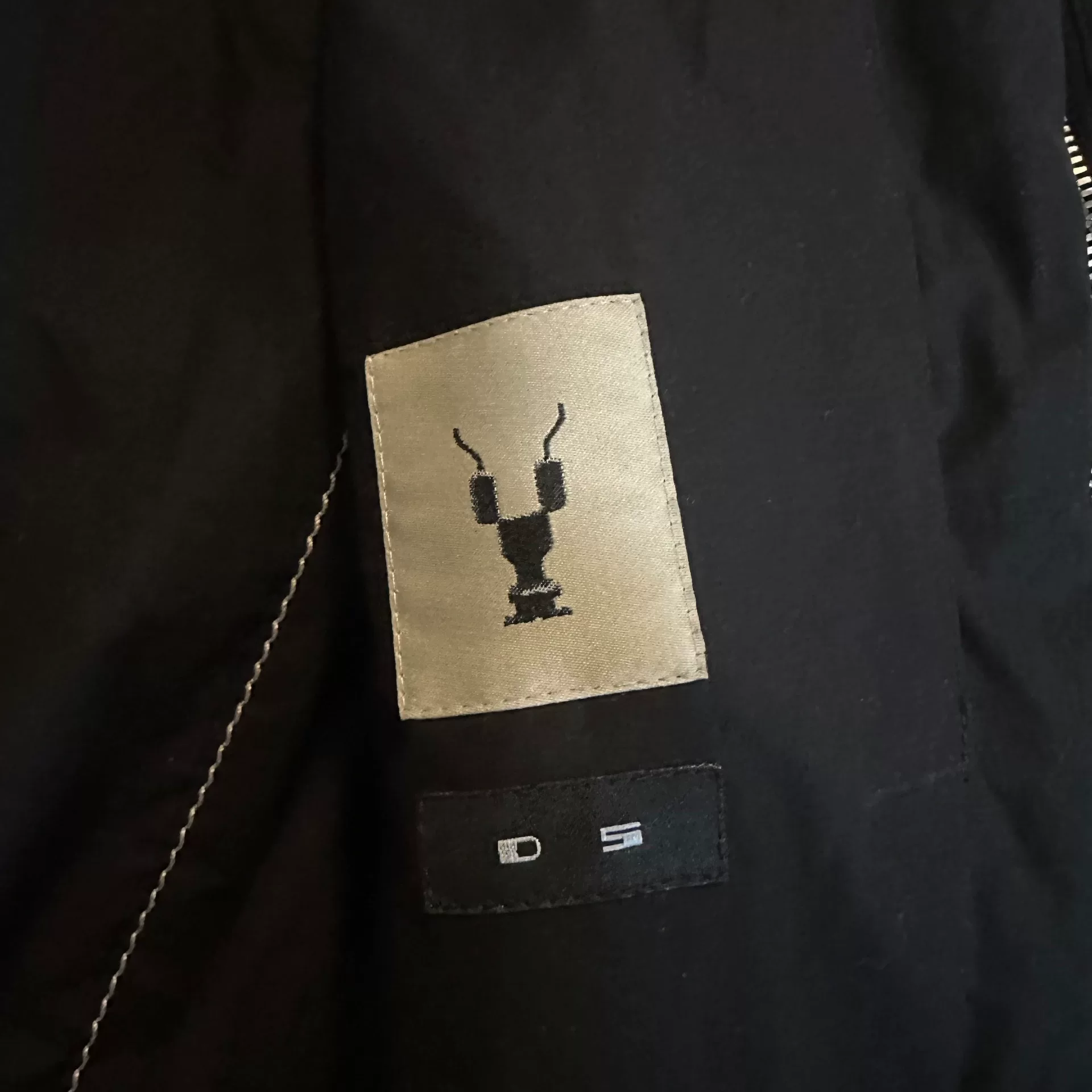 Rick Owens Drkshdw MA-1 Flight Jacket — label