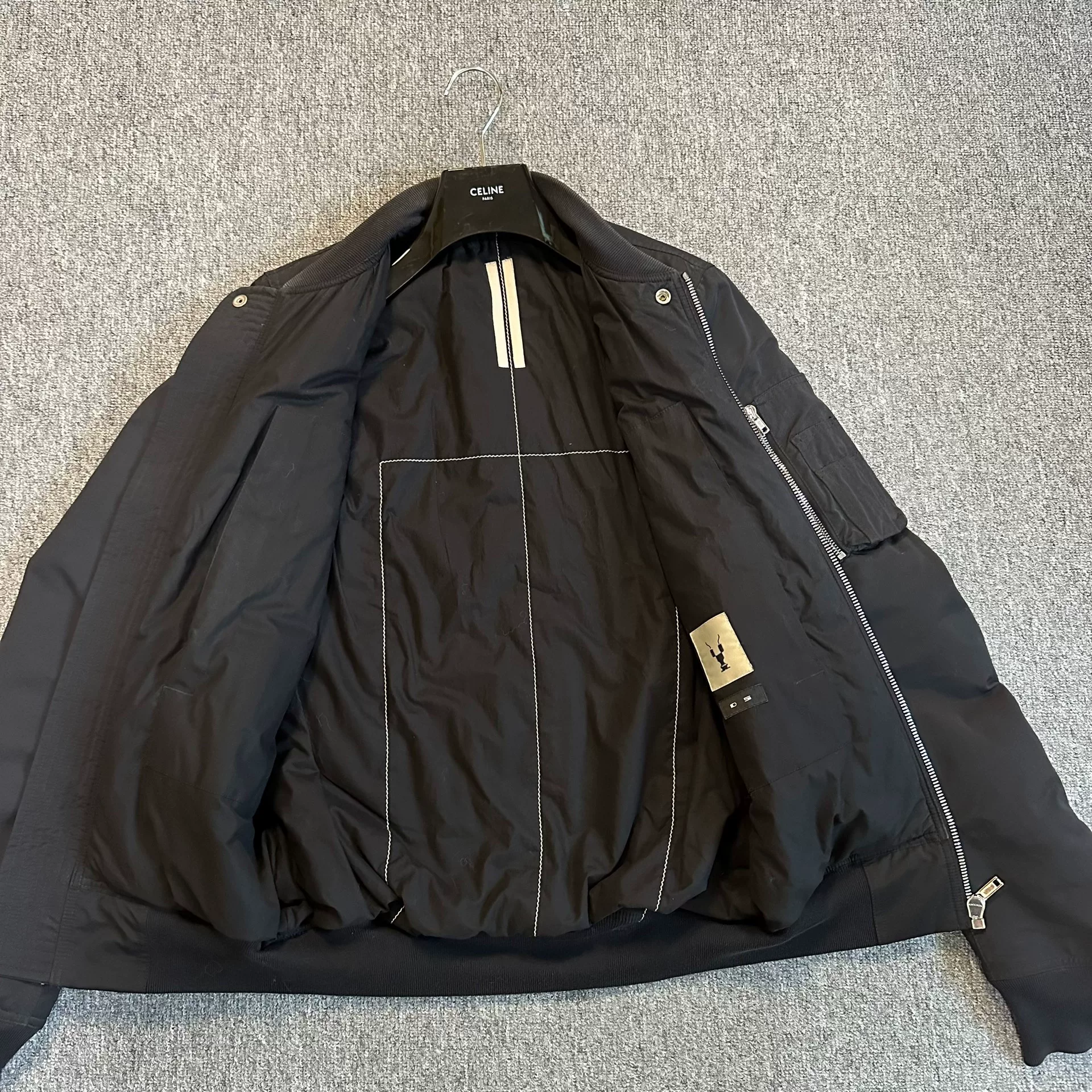 Rick Owens Drkshdw MA-1 Flight Jacket — back
