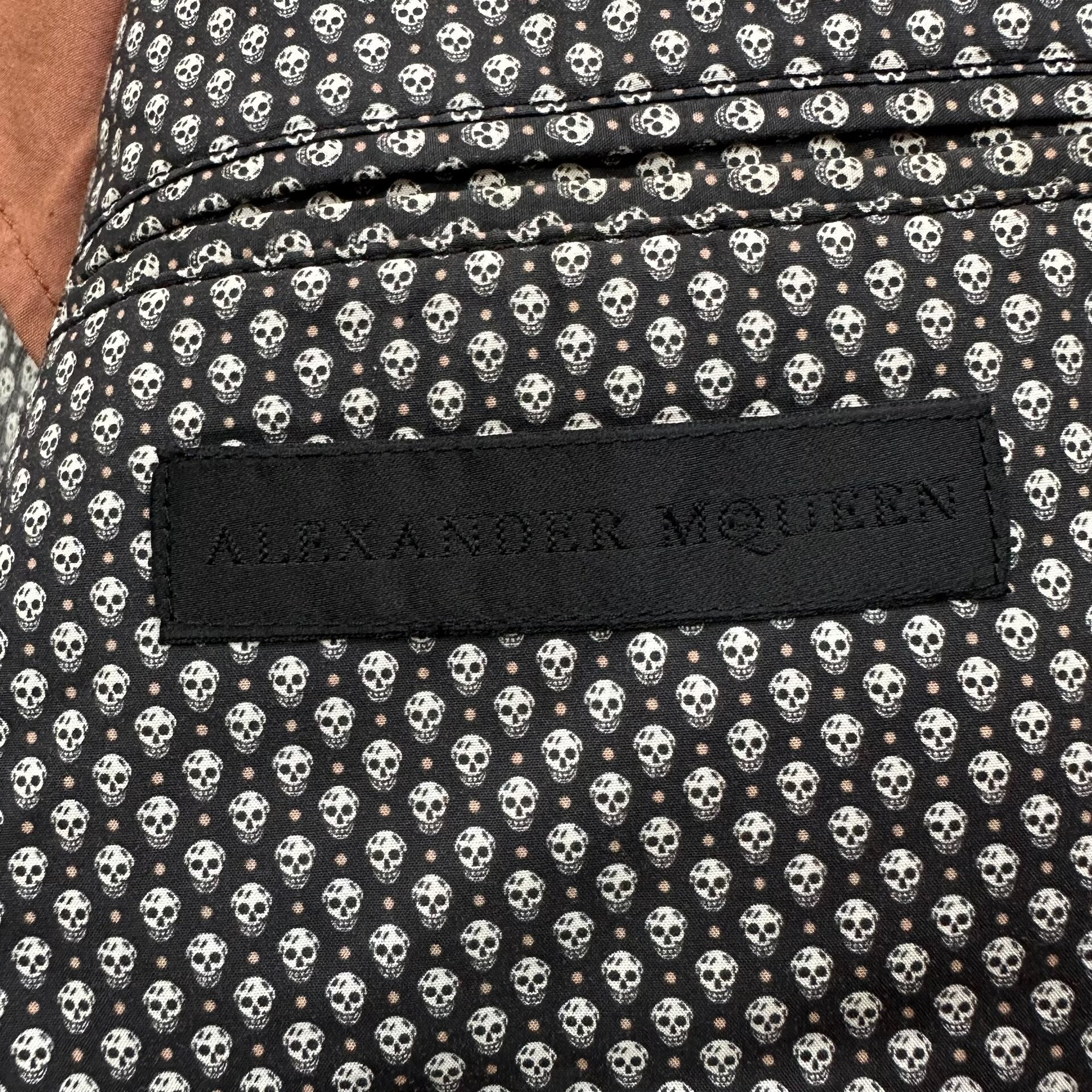 Alexander McQueen Skull Print Blazer — label